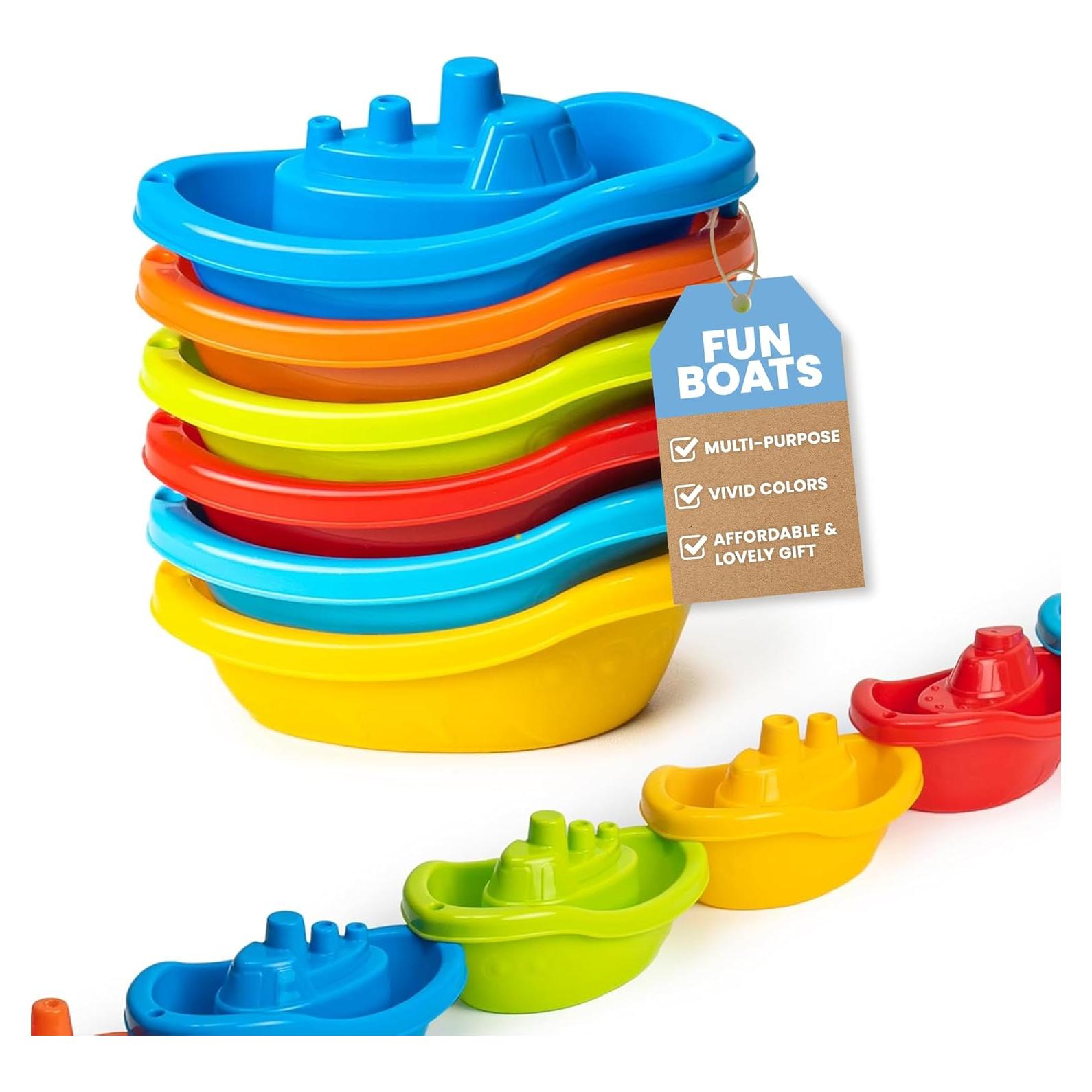 Barco de Juguete Apilable uToyz - 6 Piezas para Niños