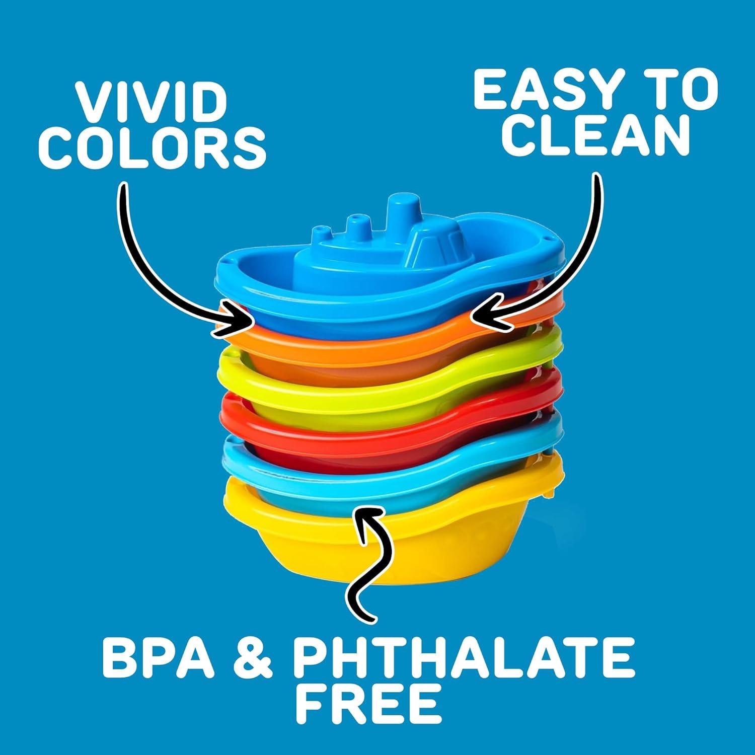 Barco de Juguete Apilable uToyz - 6 Piezas para Niños