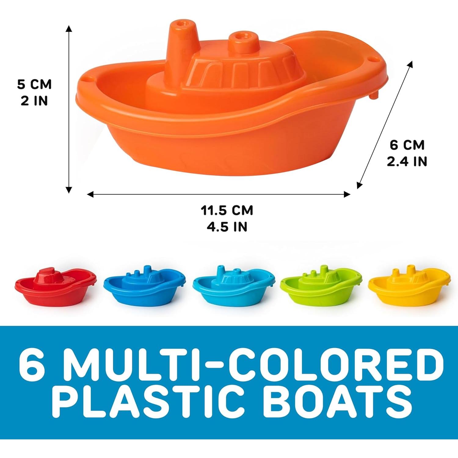 Barco de Juguete Apilable uToyz - 6 Piezas para Niños