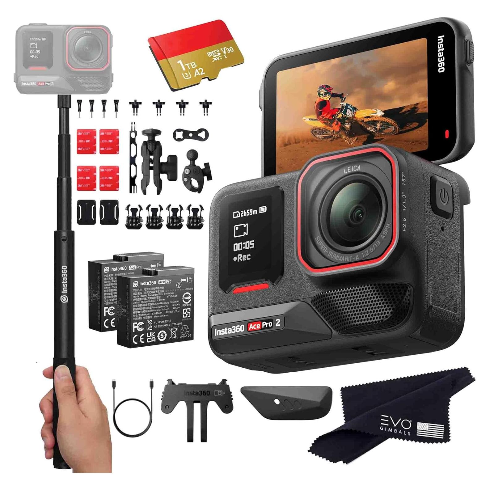 Cámara de Acción Insta360 Ace Pro 2 8K Impermeable 1TB