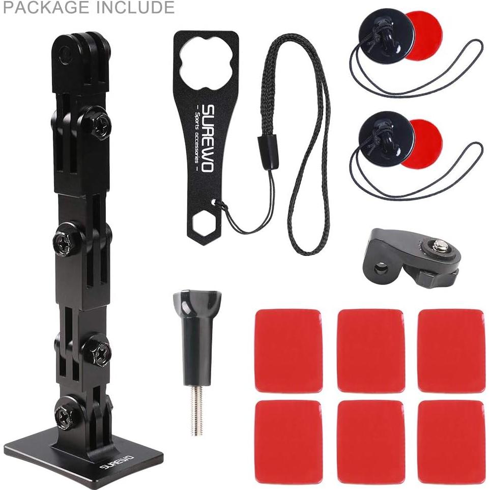 Soporte de Mentón de Casco de Aluminio SUREWO para GoPro