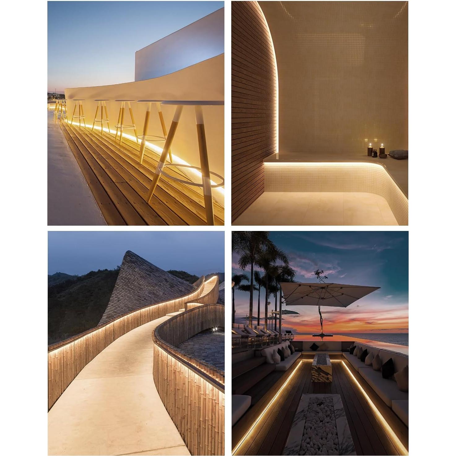 Cinta LED COB 5m ALITOVE Blanco Cálido 3000K IP67 para Exteriores