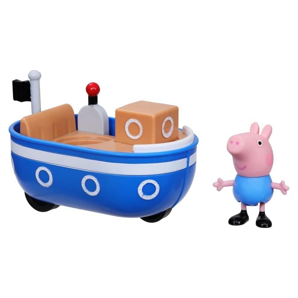 Juguete Barco Pequeño Peppa Pig con Figura de George 7,62 cm