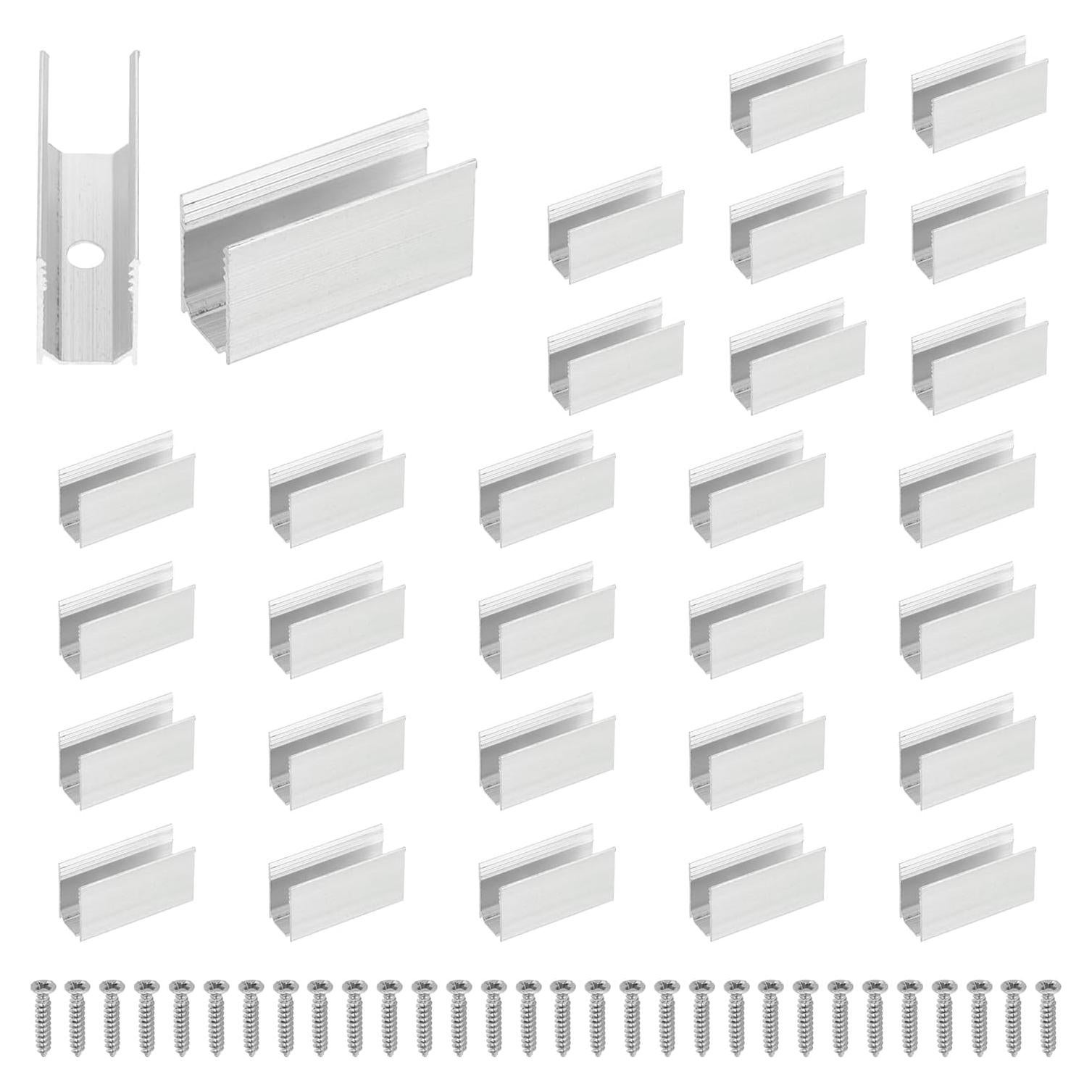 Soportes de Montaje para Luces LED PATIKIL, 30 Clips de Aluminio