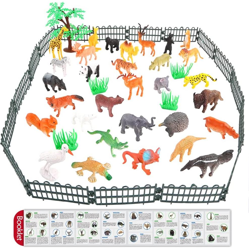 Set de 54 Figuras de Animales de Jungla ValeforToy