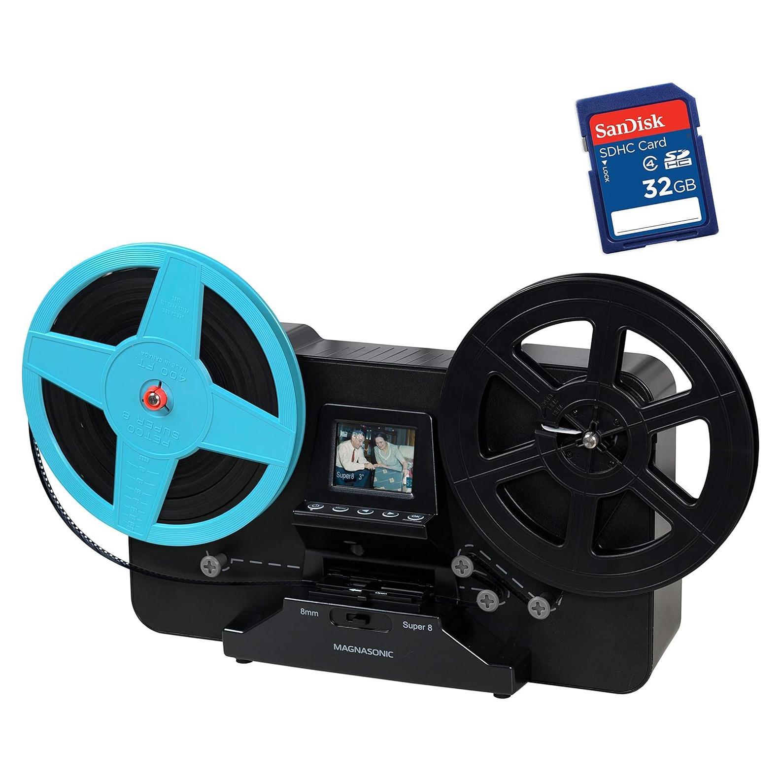 Escáner de película Magnasonic FS81 con tarjeta SD 32GB