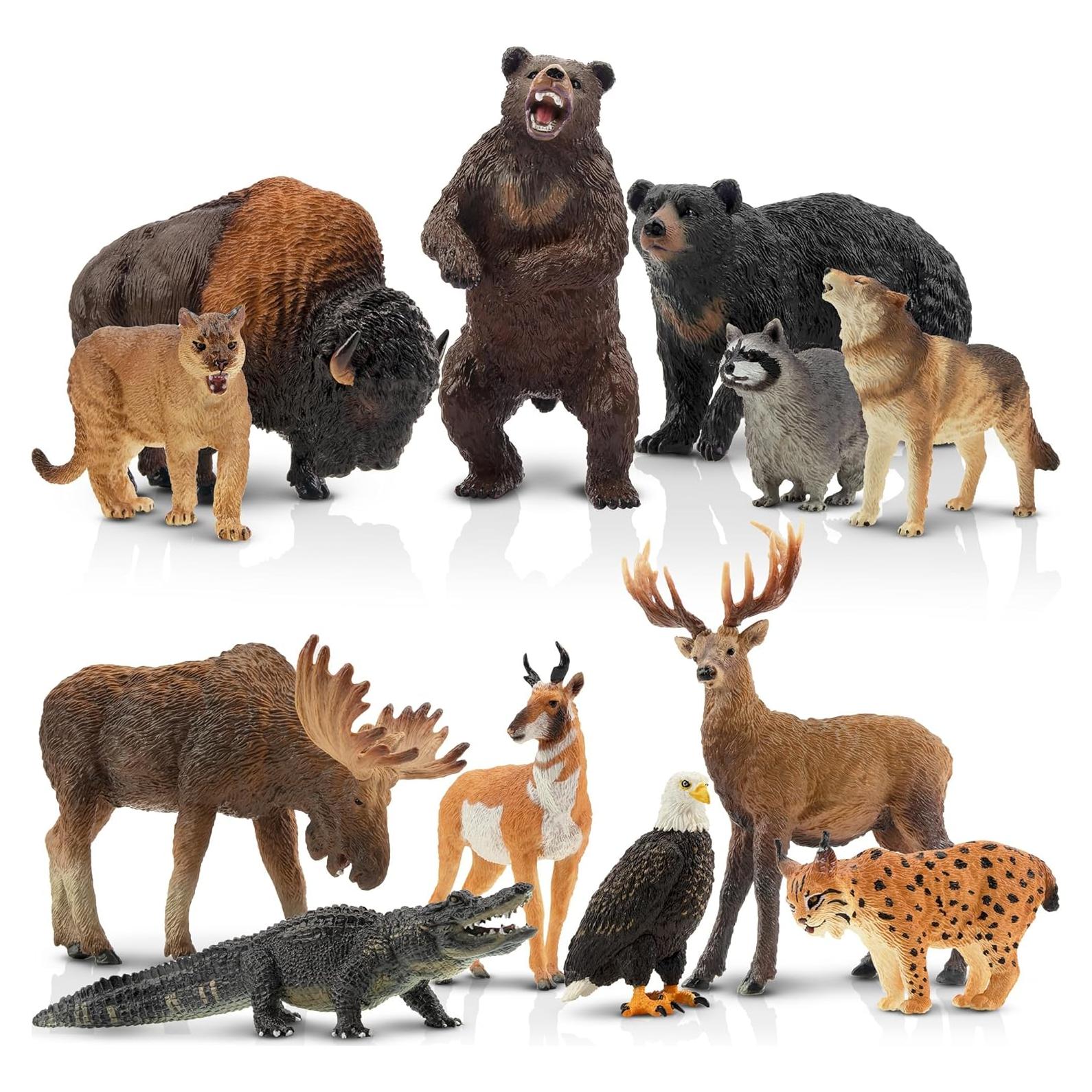 Set de Figuras de Animales del Bosque TOYMANY 12PCS