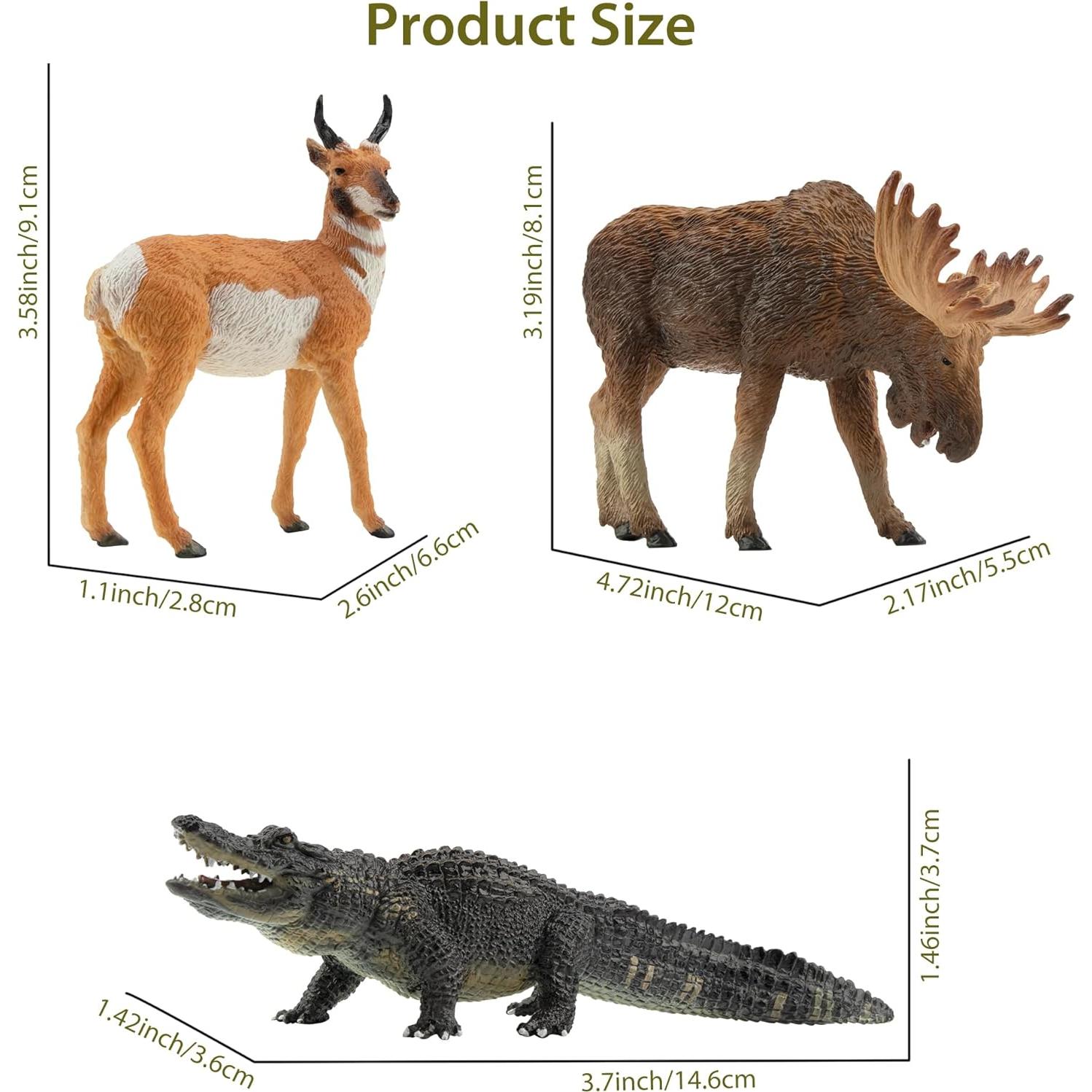 Set de Figuras de Animales del Bosque TOYMANY 12PCS