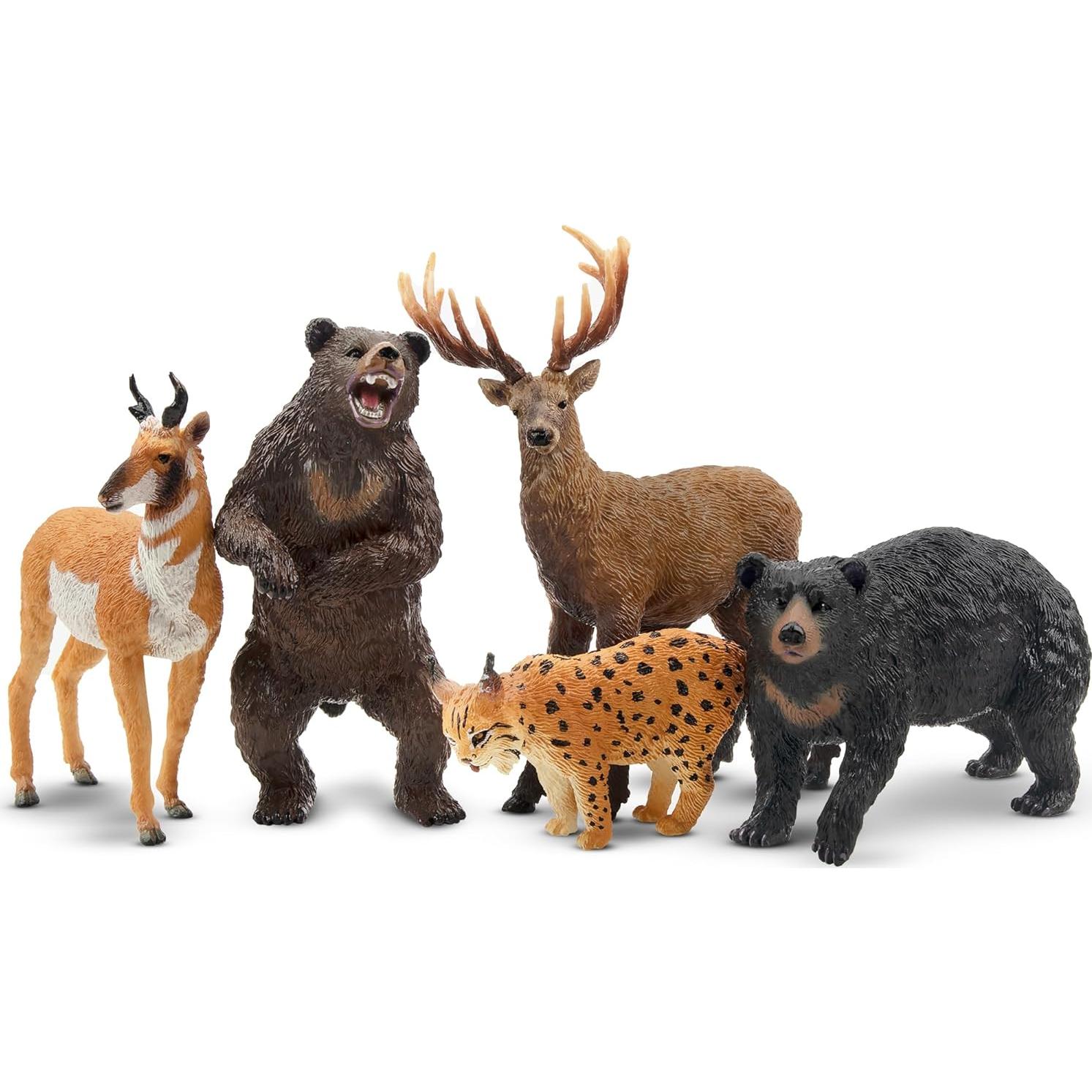 Set de Figuras de Animales del Bosque TOYMANY 12PCS