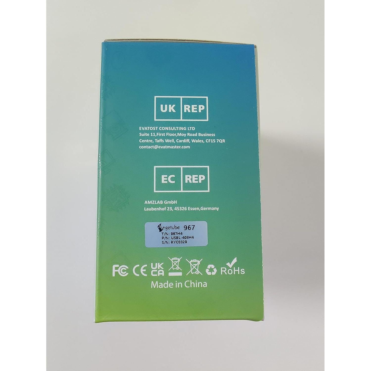 Webcam Angetube 1080P HD con Luz Ajustable y Micrófono Dual