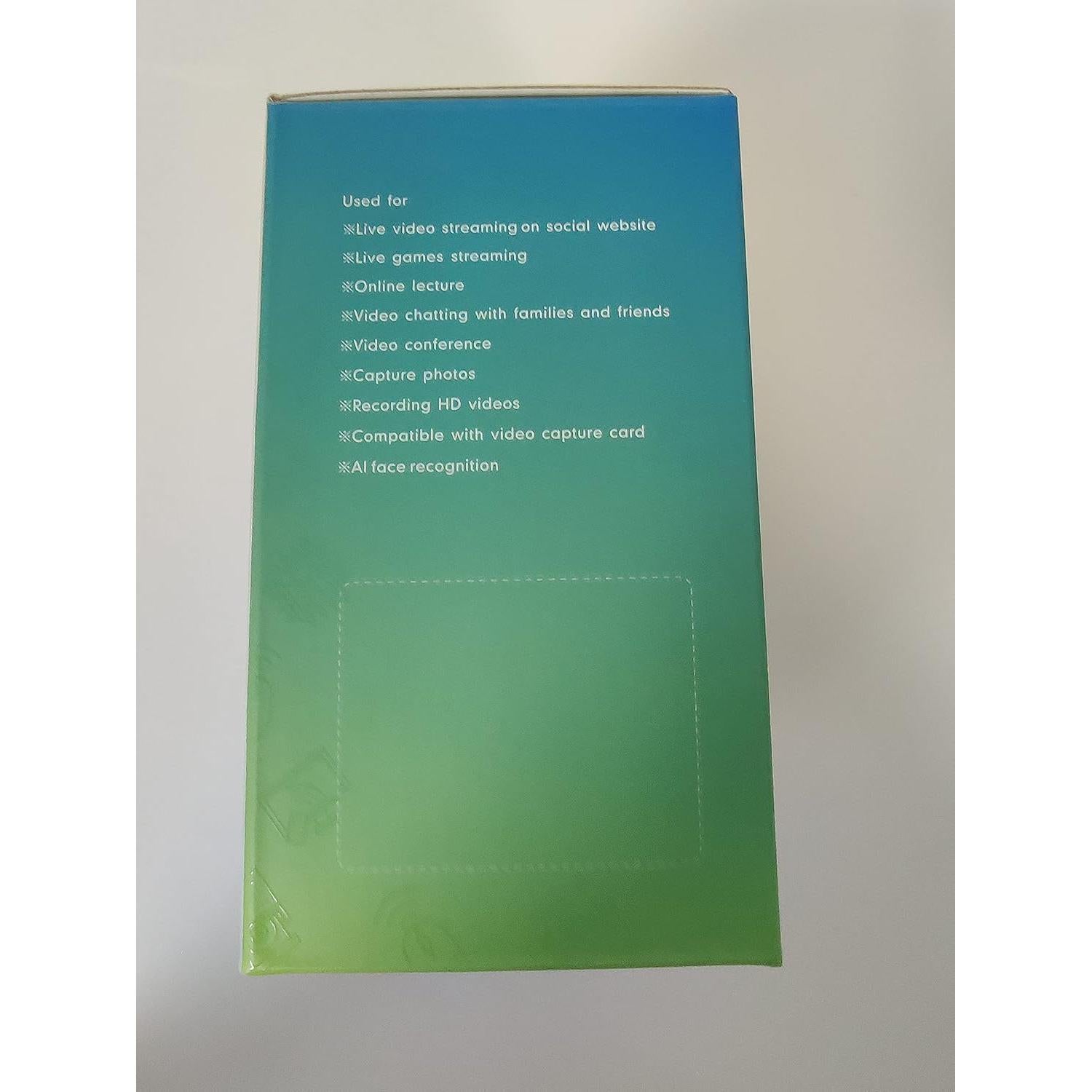 Webcam Angetube 1080P HD con Luz Ajustable y Micrófono Dual