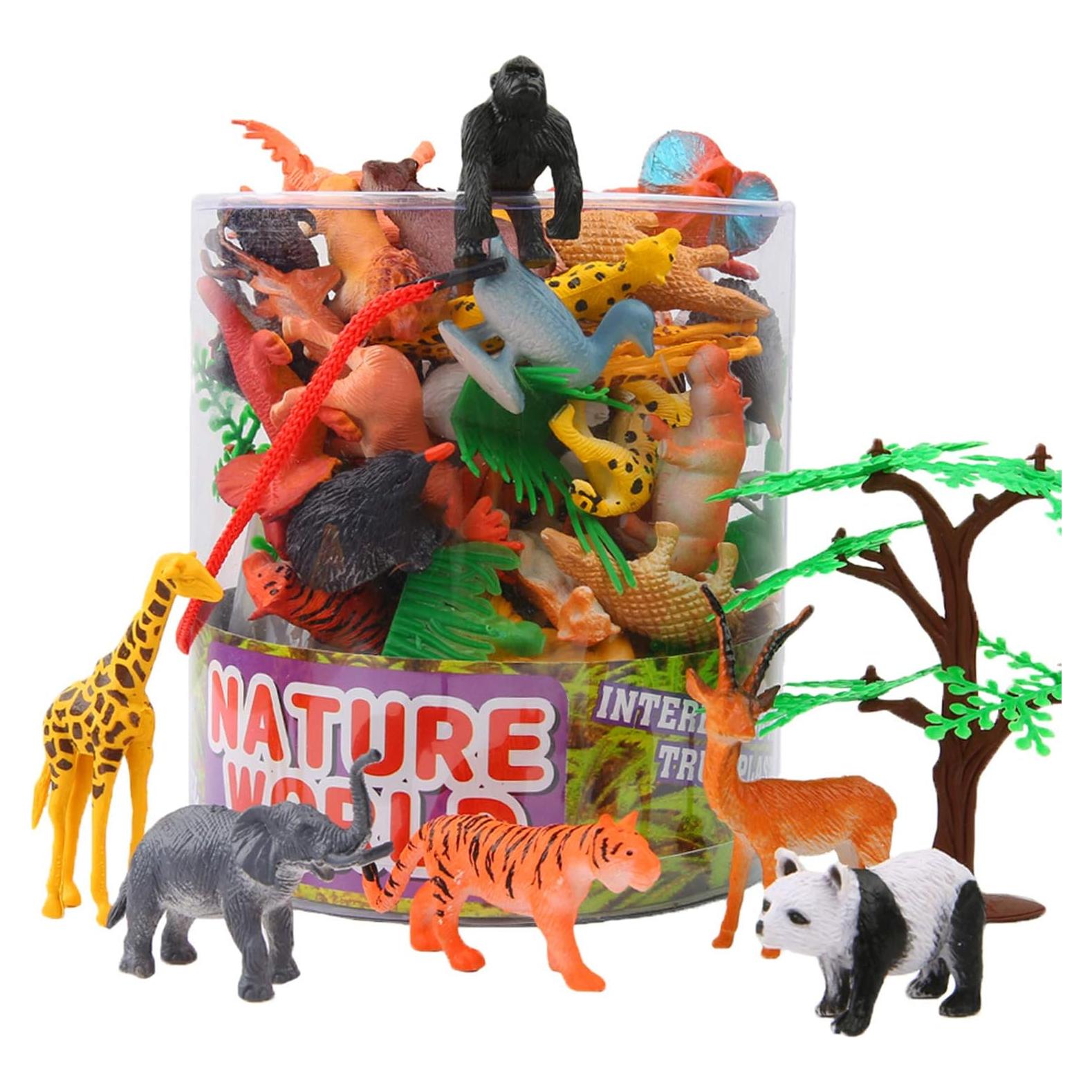 Conjunto de Animales de Jungla 54 Piezas ValeforToy