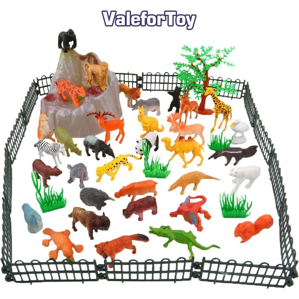 Conjunto de Animales de Jungla 54 Piezas ValeforToy