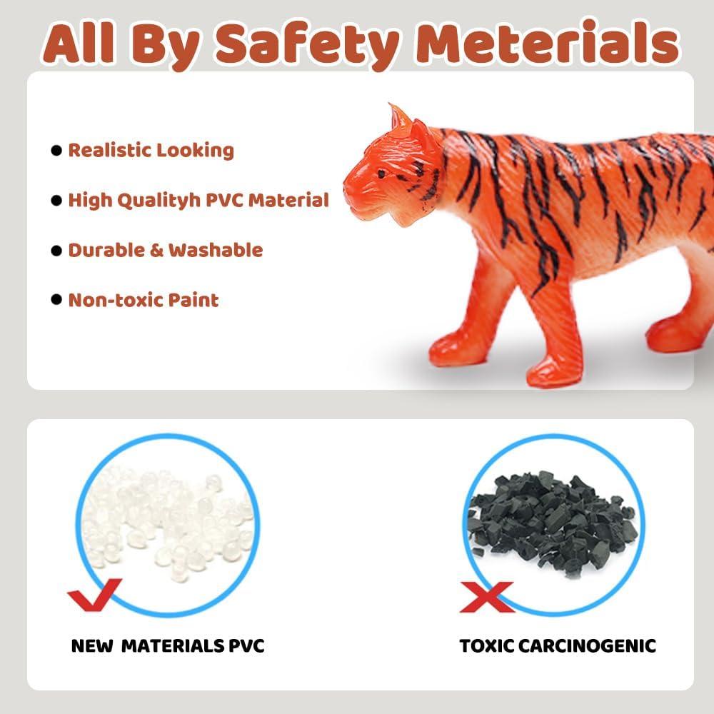 Conjunto de Animales de Jungla 54 Piezas ValeforToy