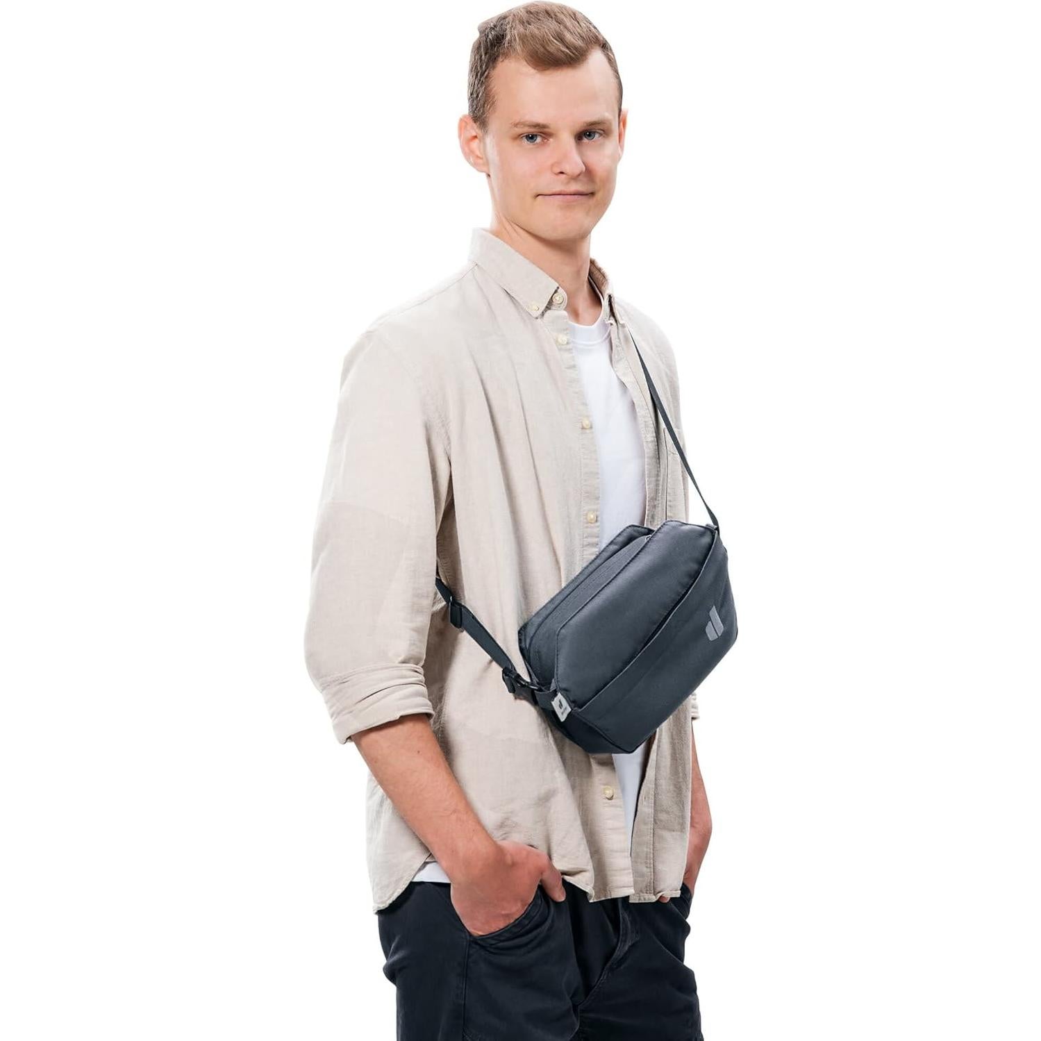 Mochila Bandolera Deuter Unisex 2L Negra para Viajes