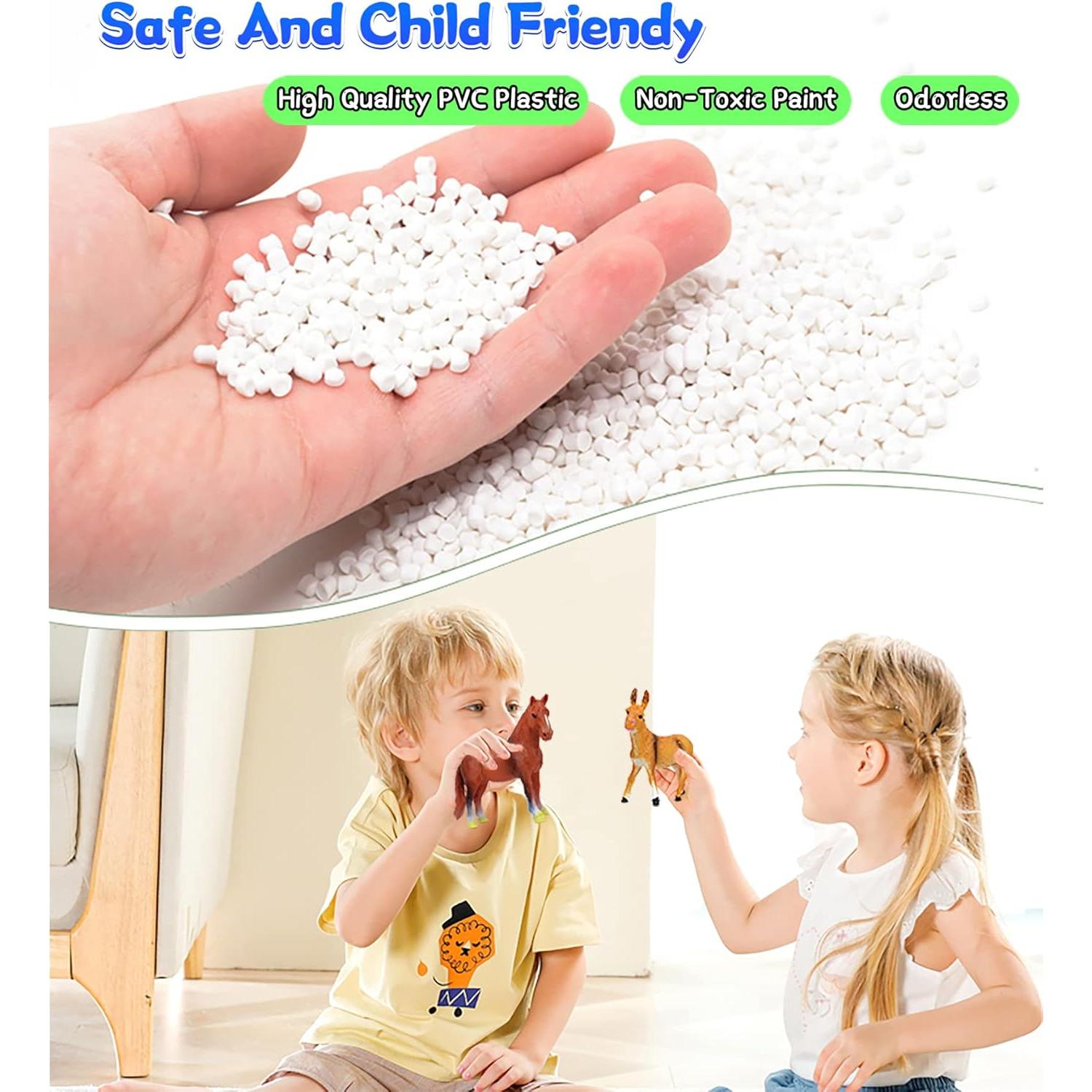 Figuras de Animales de Granja Shantou 8 Piezas 12,7 cm