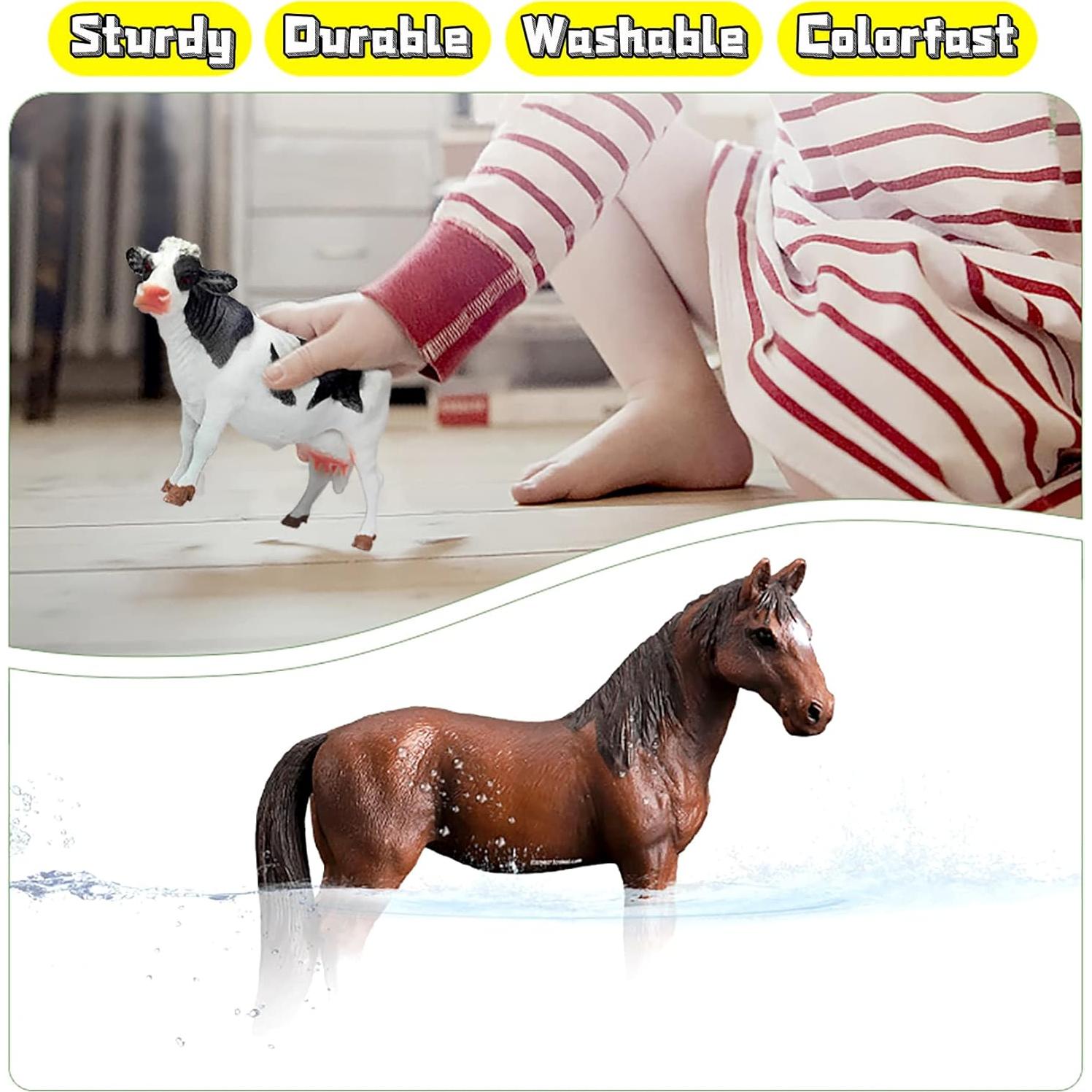 Figuras de Animales de Granja Shantou 8 Piezas 12,7 cm