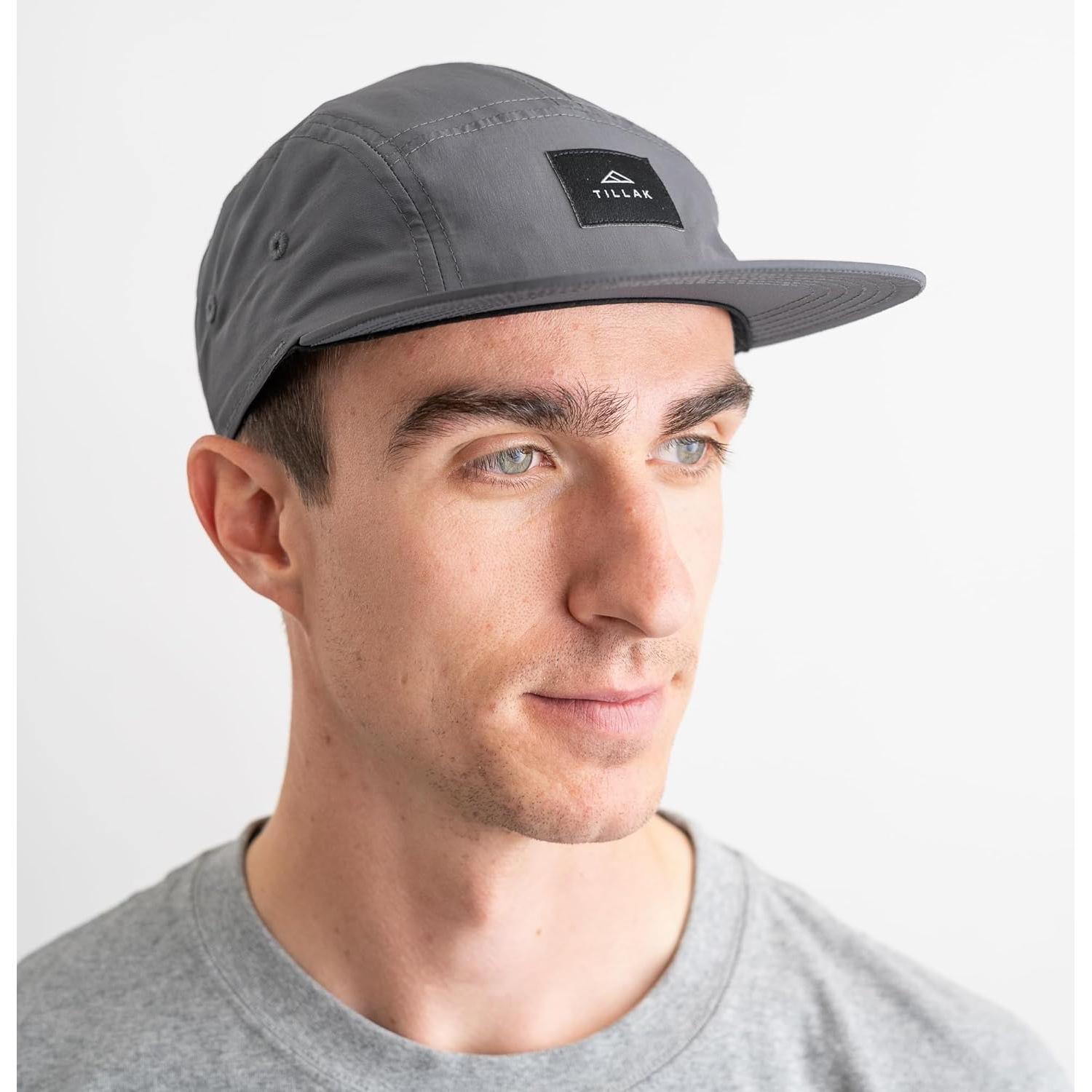 Gorra de Campamento Wallowa 5 Paneles Nylon Gris Basalto