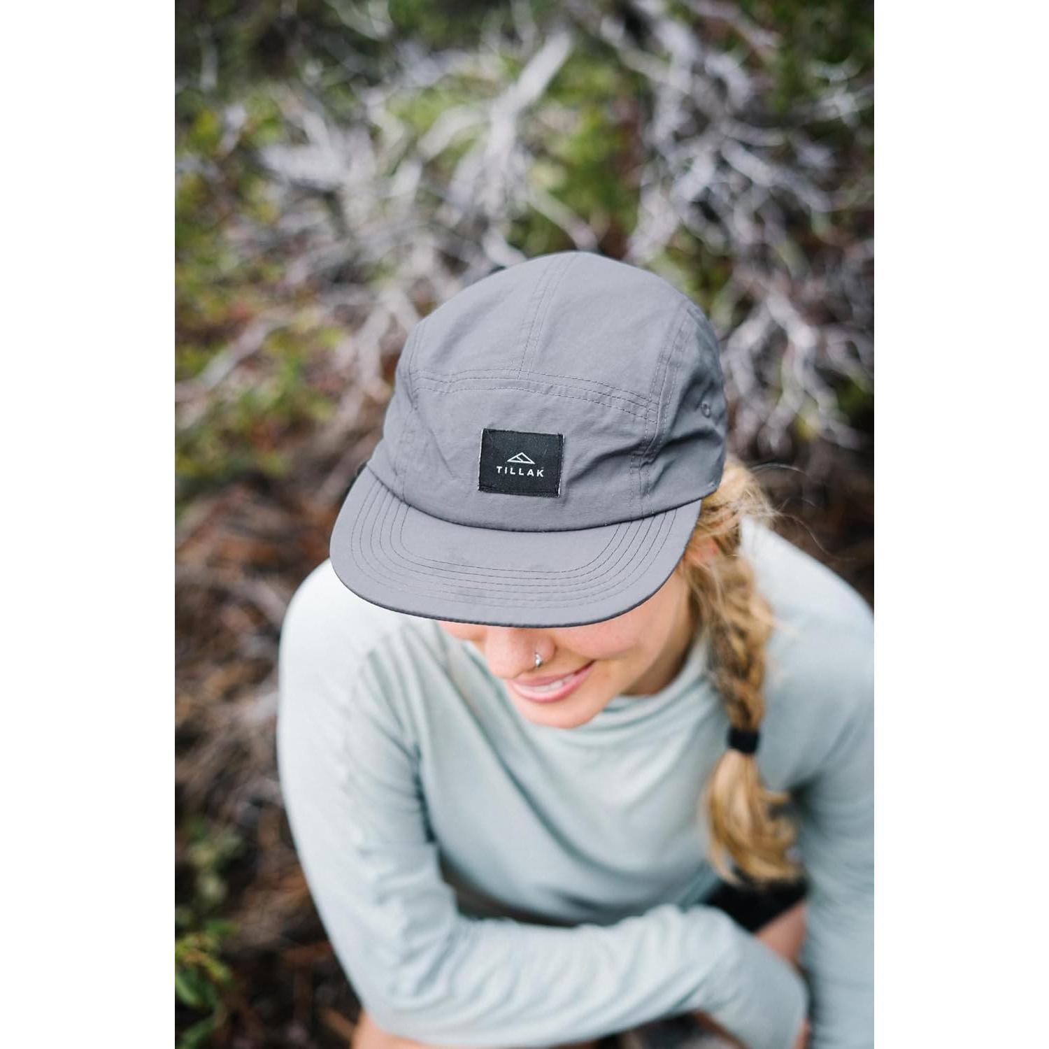 Gorra de Campamento Wallowa 5 Paneles Nylon Gris Basalto