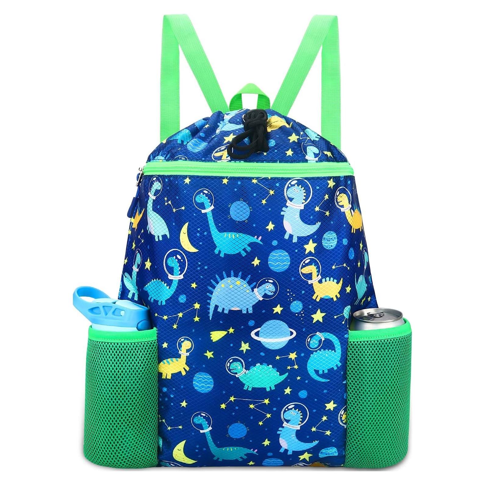 Mochila con Cuerda Dinosaurio Espacial Azul RHCPFOVR 38x46cm