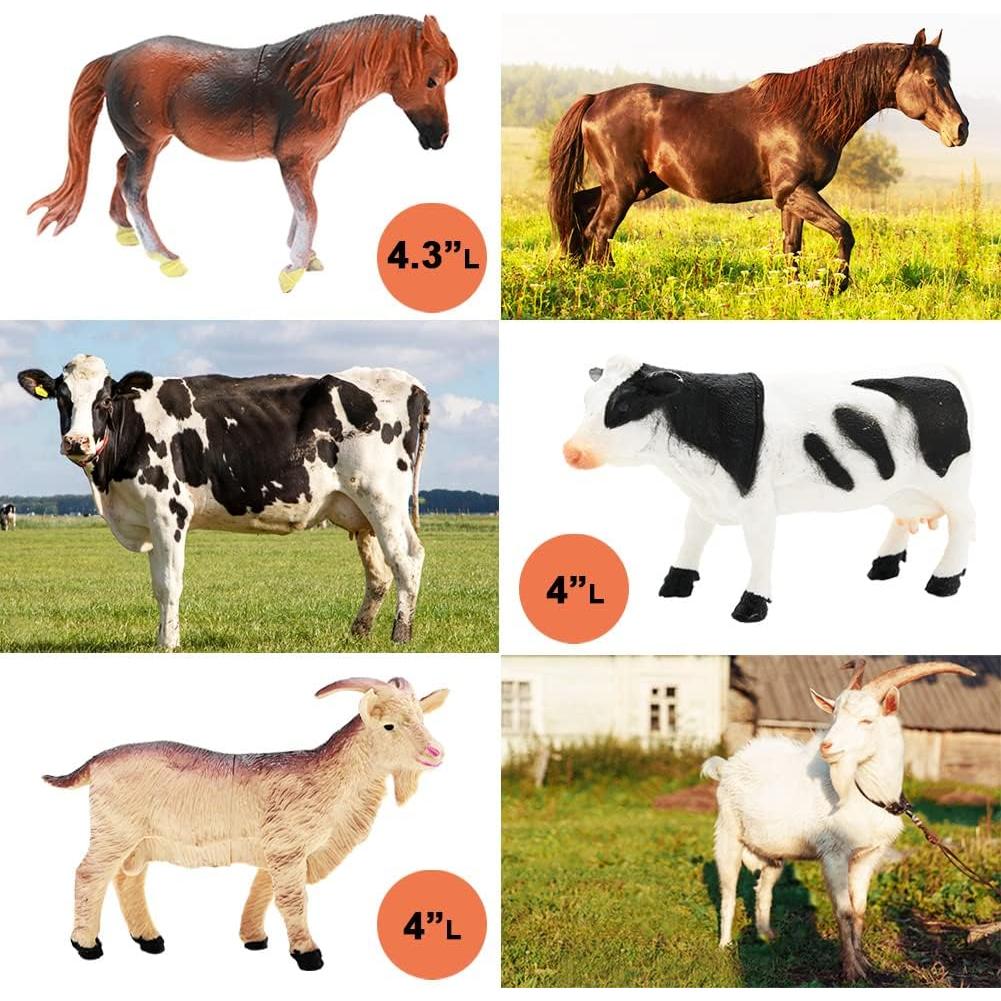 Juego de Granja Kimicare con 3 Tractores y 40 Figuras