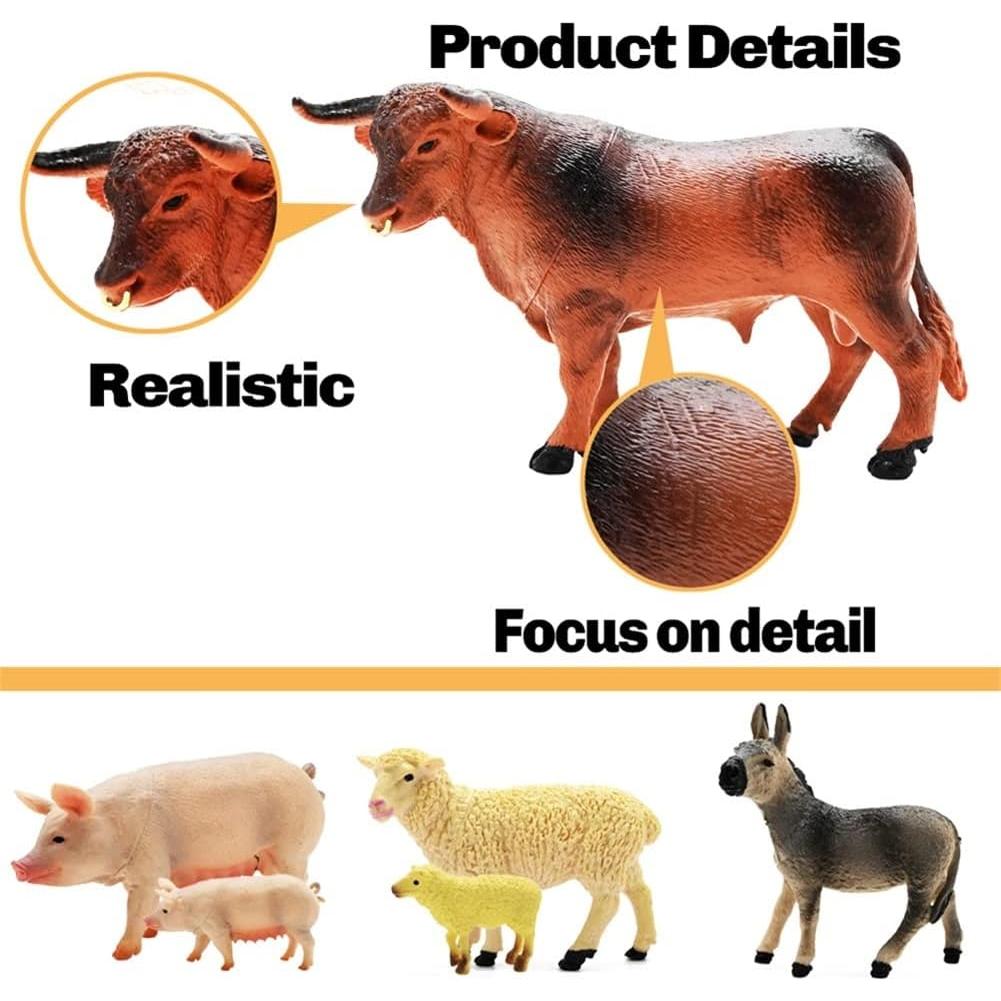 Juego de Granja Kimicare con 3 Tractores y 40 Figuras