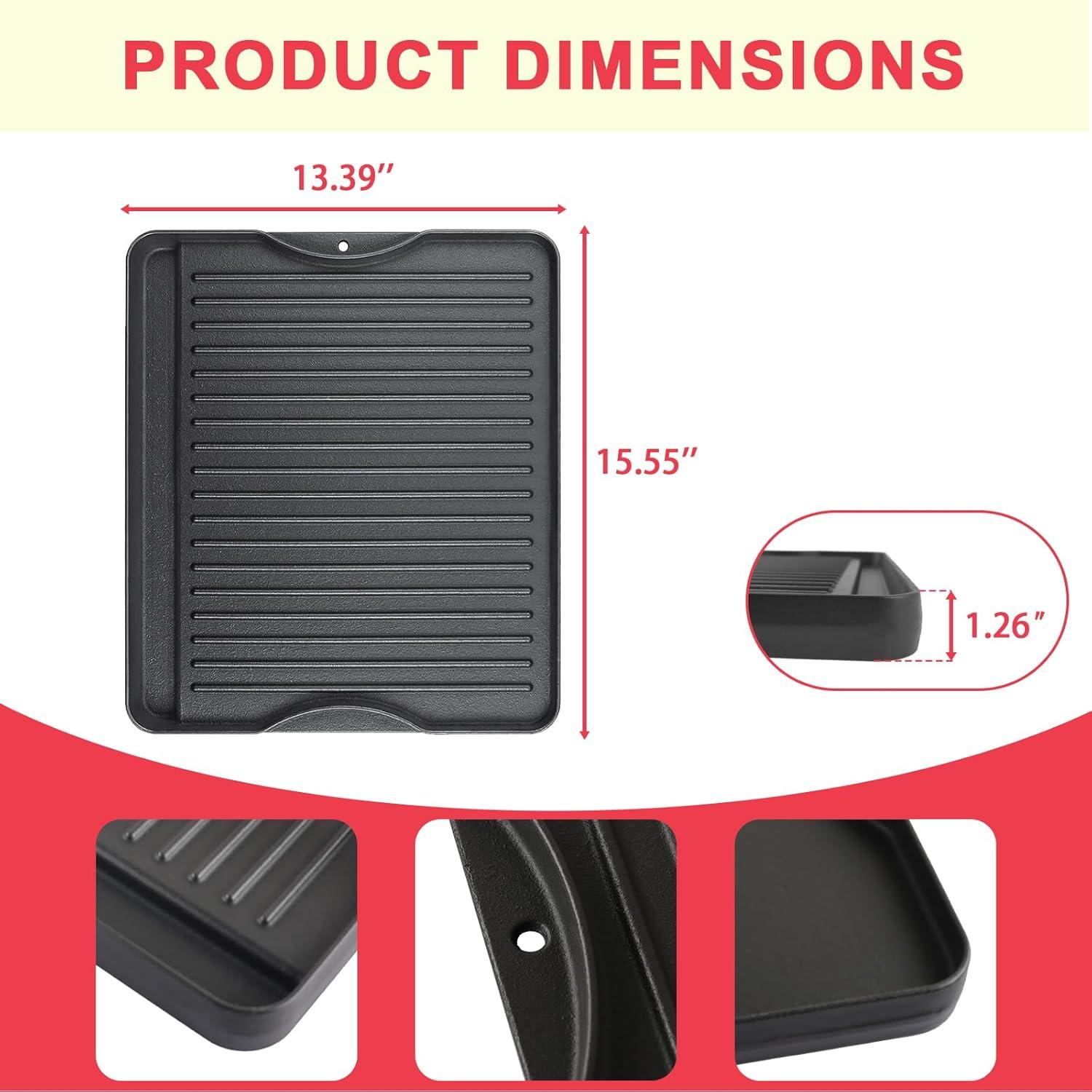 Plancha de Hierro Fundido DcYourHome 40.6x35.6 cm para Camp Chef