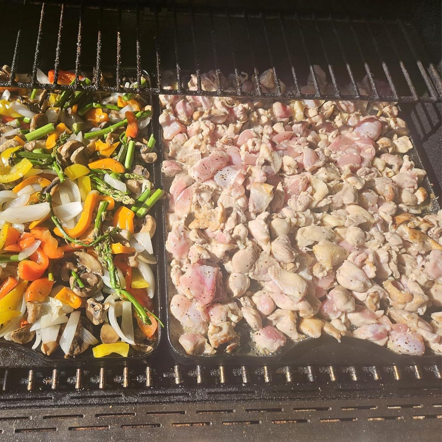 Plancha de Hierro Fundido DcYourHome 40.6x35.6 cm para Camp Chef