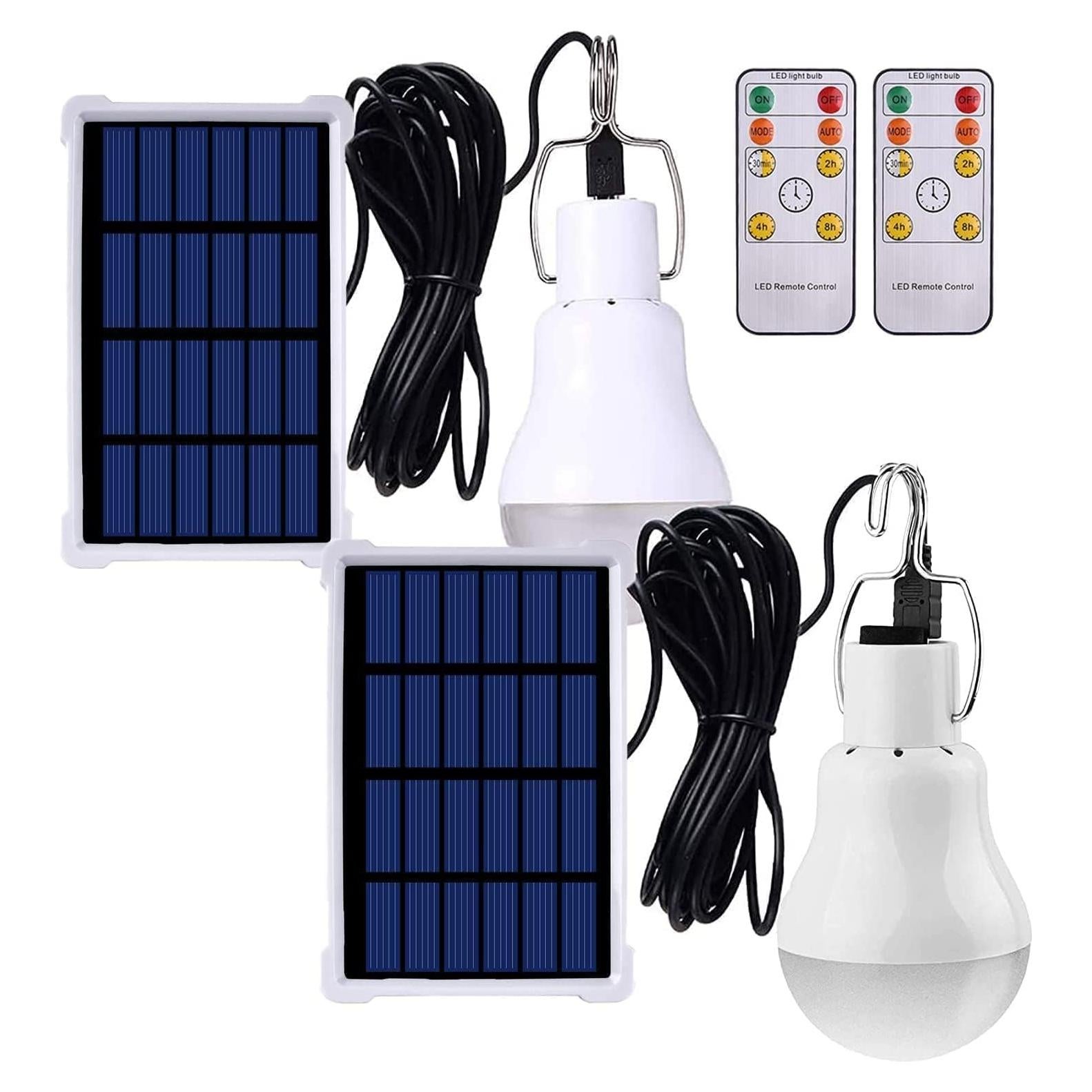Luz Solar LED Lampelc con Temporizador 40-180 Lúmenes