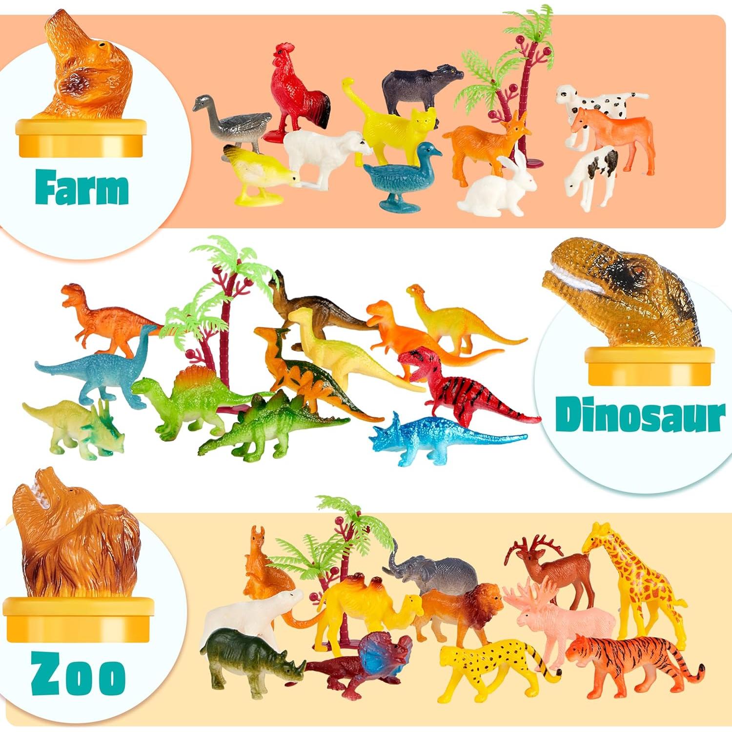 Conjunto de Juguetes de Animales Joyin 69 Piezas