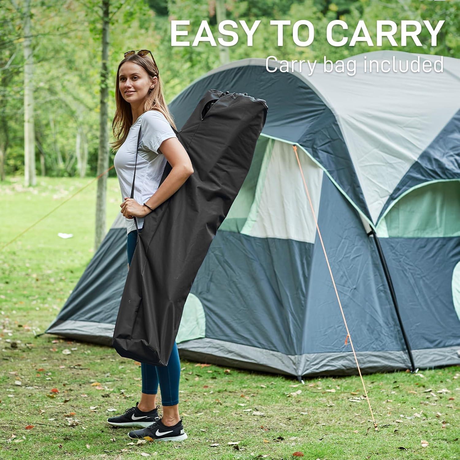 Silla de Camping Alta Plegable EVER ADVANCED con Porta Vasos