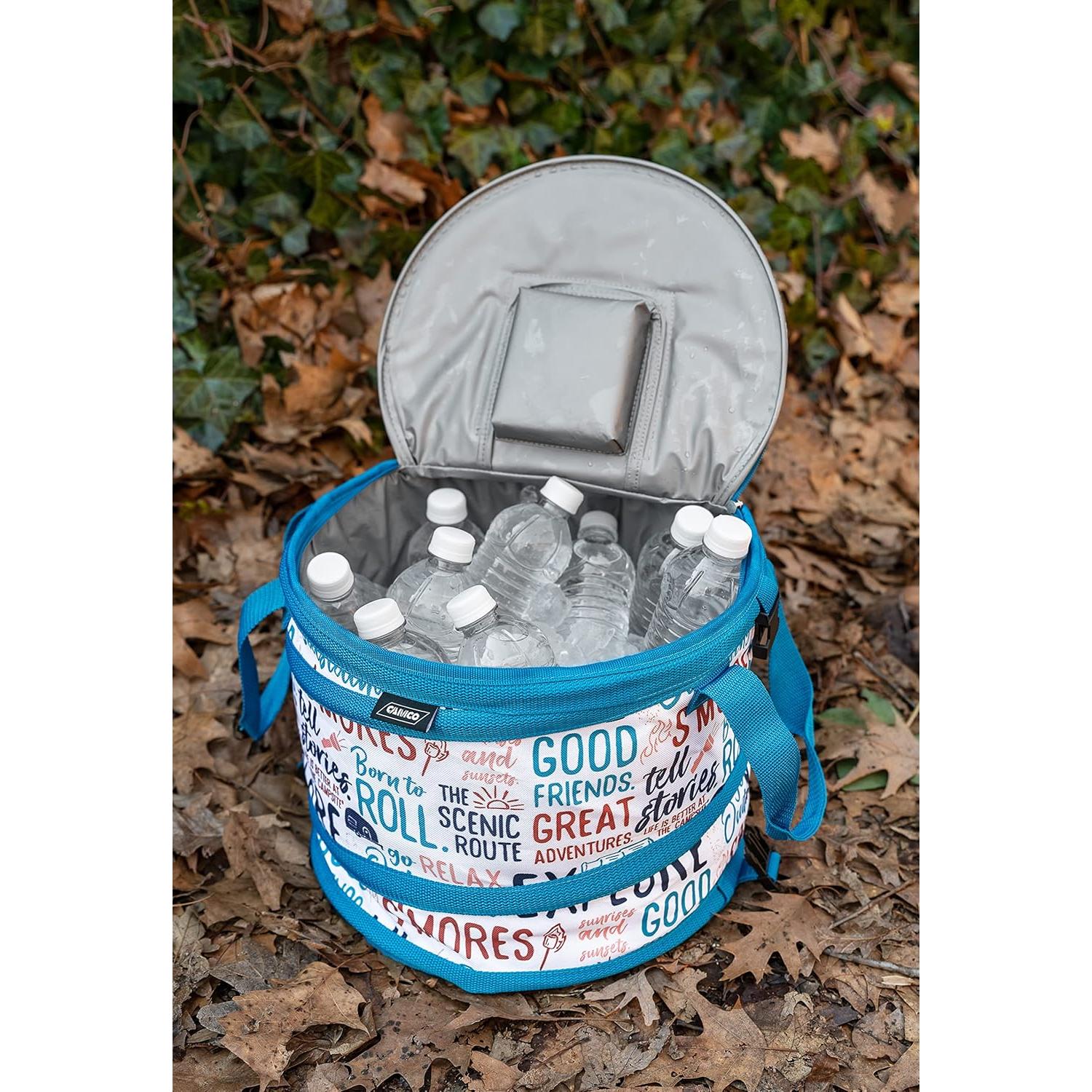 Nevera Plegable Camco Graffiti 12 Botellas Aislada 3.8L