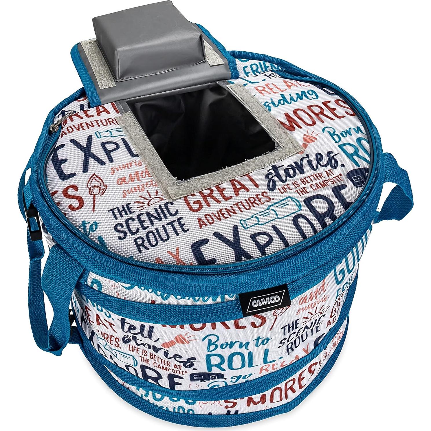 Nevera Plegable Camco Graffiti 12 Botellas Aislada 3.8L