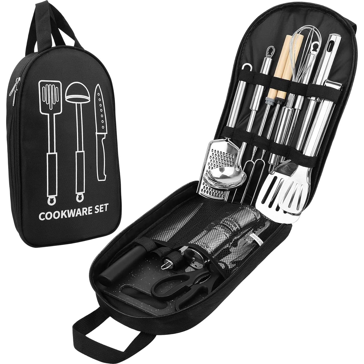 Juego de Utensilios de Cocina para Camping Nineigh 16 Piezas