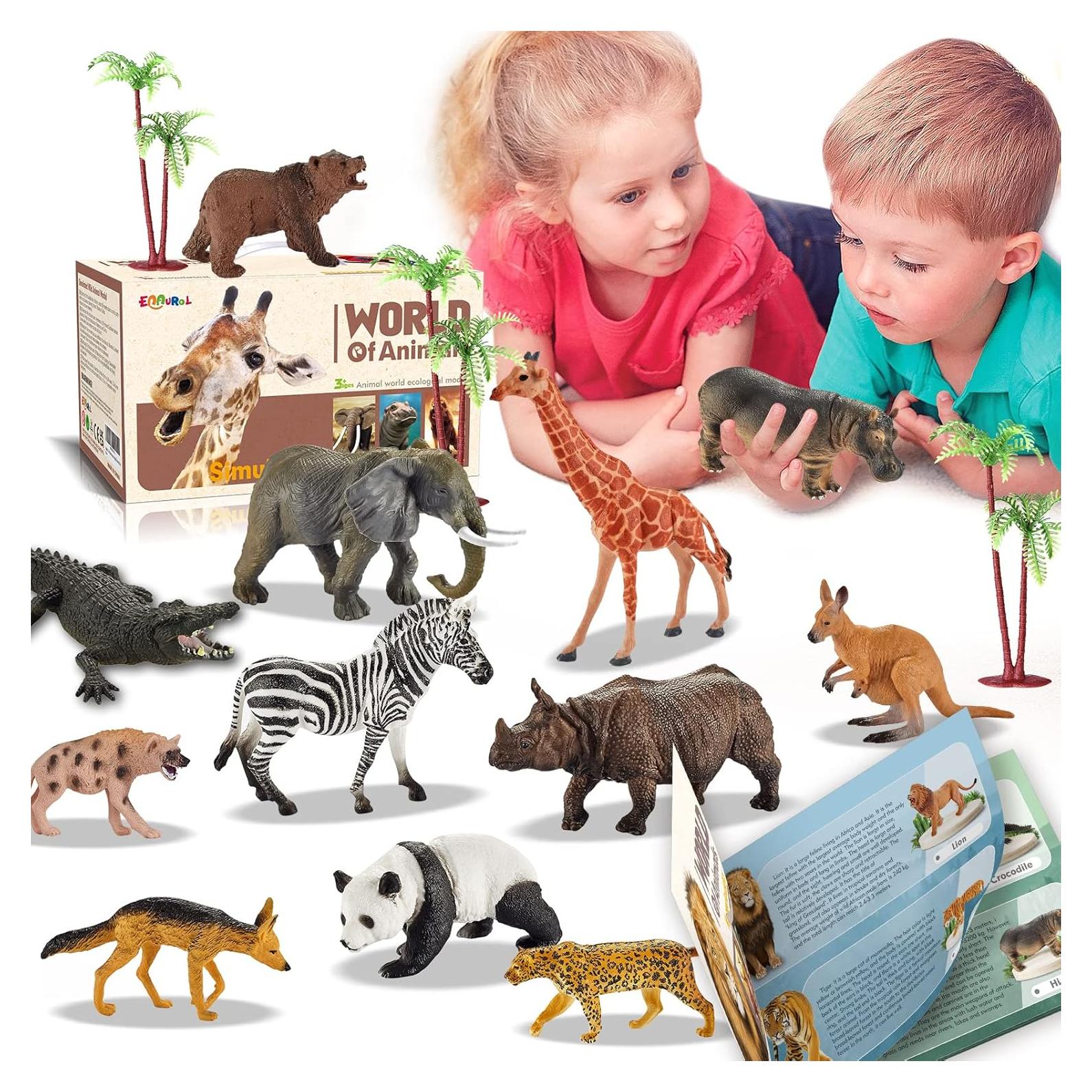 31 Figuras de Animales de Safari EnAuRoL Juguetes Educativos