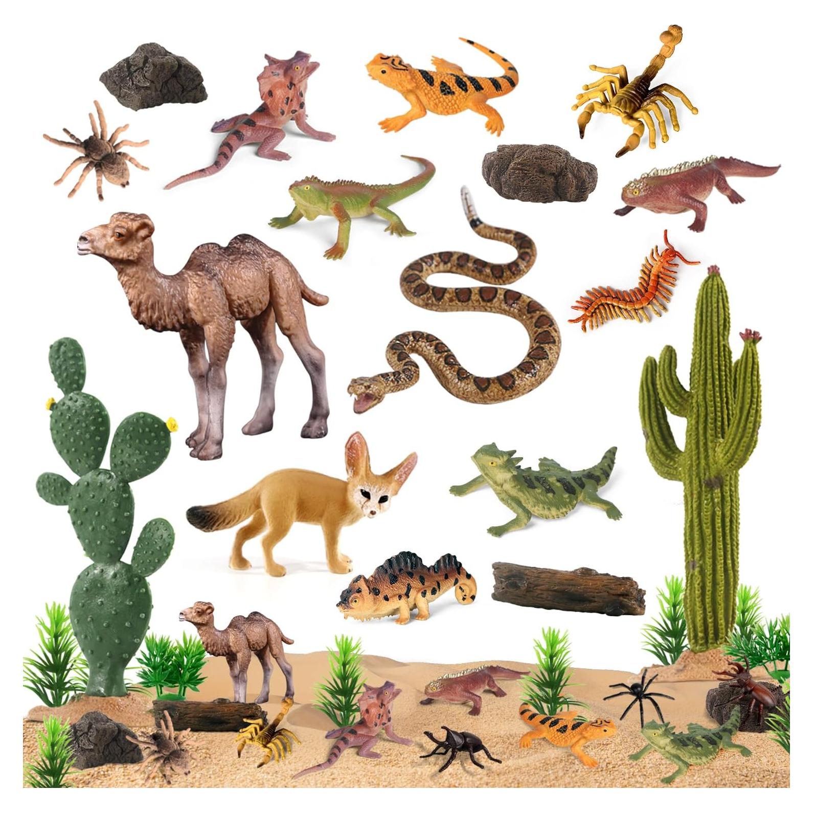 Set de 32 Figuras de Animales del Desierto SIENON
