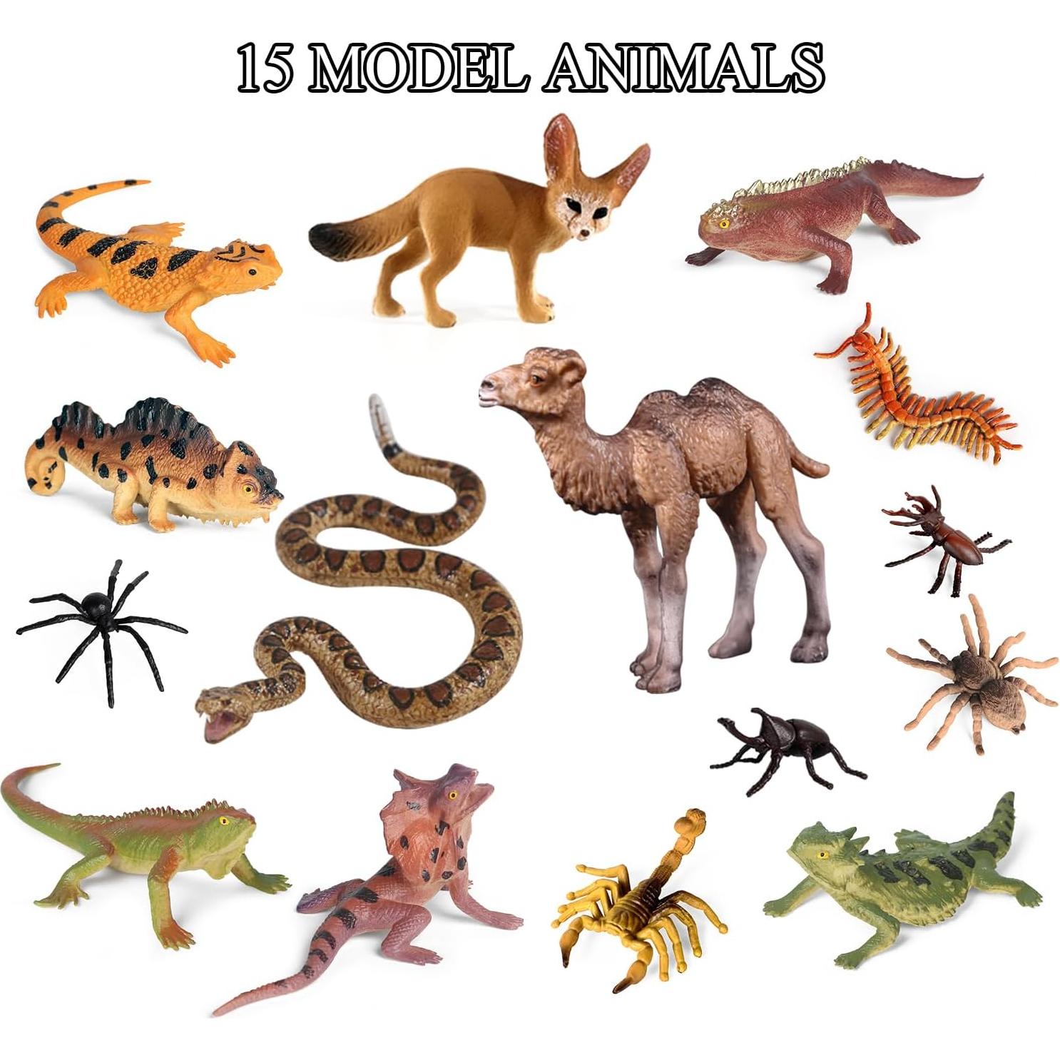Set de 32 Figuras de Animales del Desierto SIENON