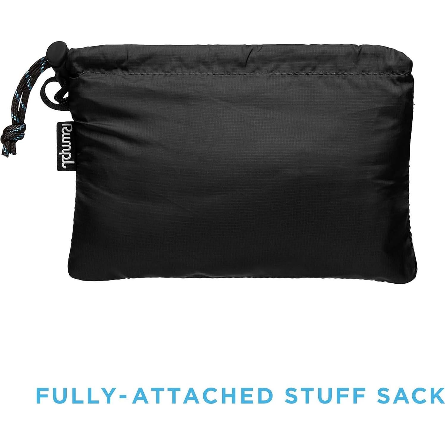 Funda de Almohada Rellenable Rumpl Negra | Ultra Suave y Lavable