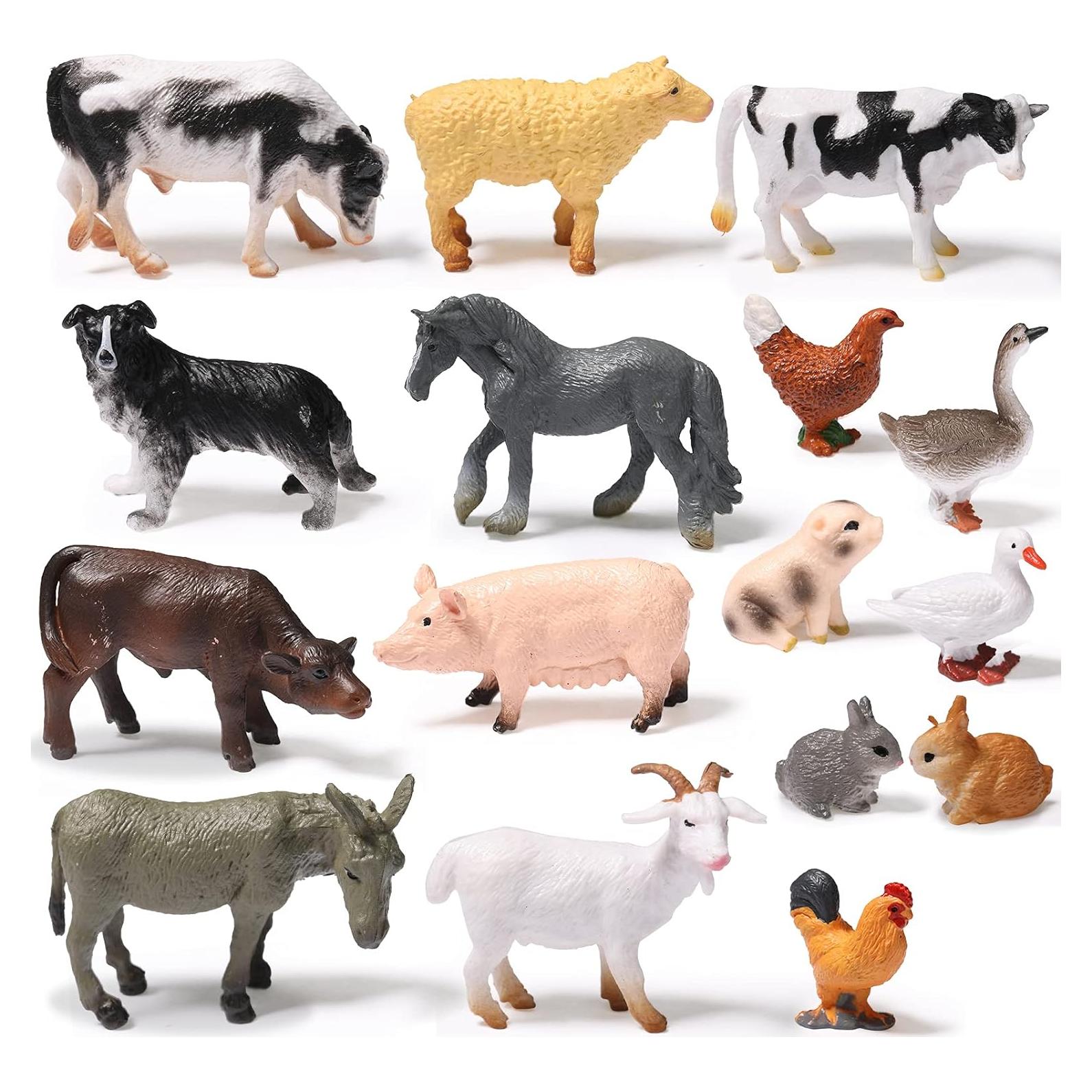 Figuras de Animales Realistas Sumind 16 Pcs Juguetes Educativos