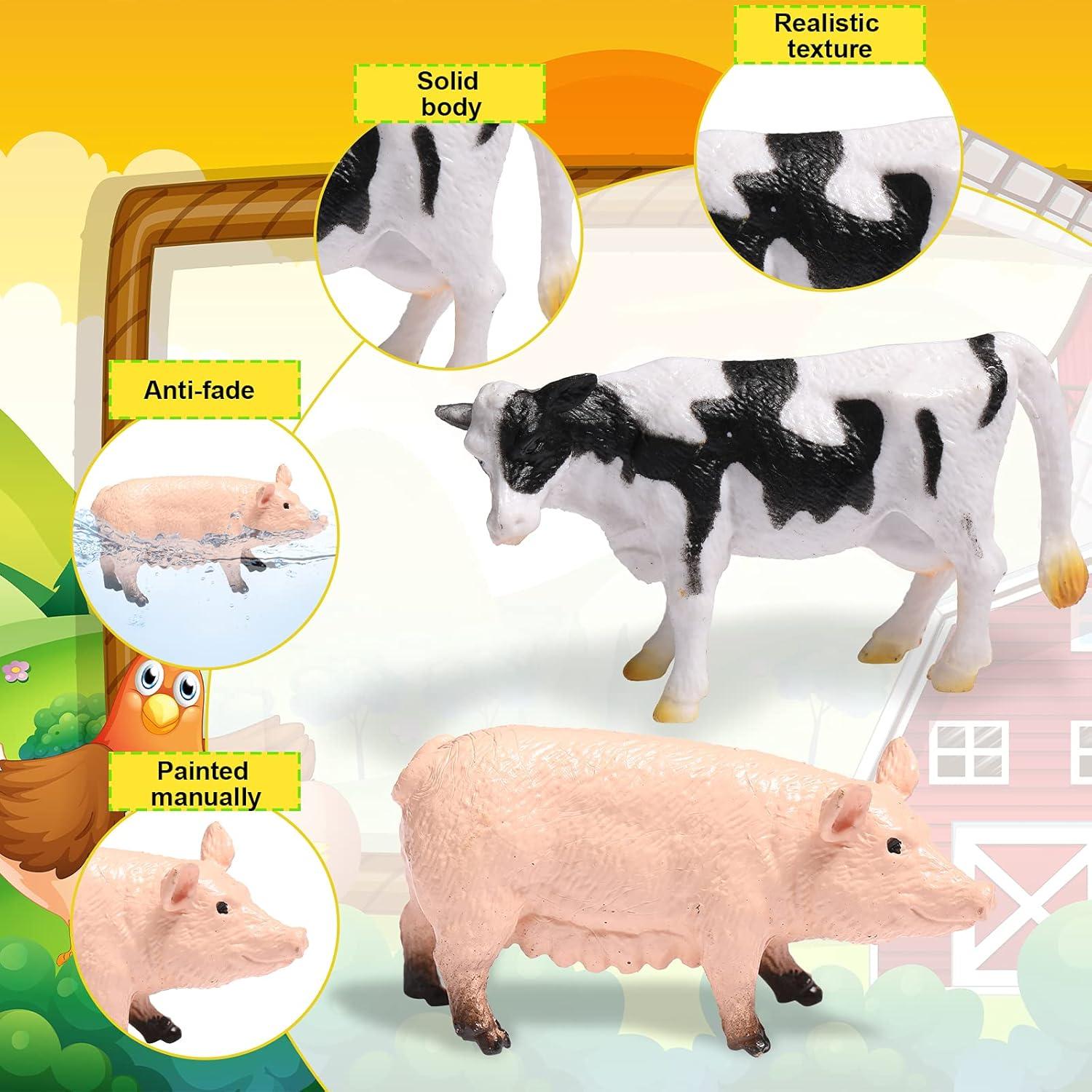 Figuras de Animales Realistas Sumind 16 Pcs Juguetes Educativos