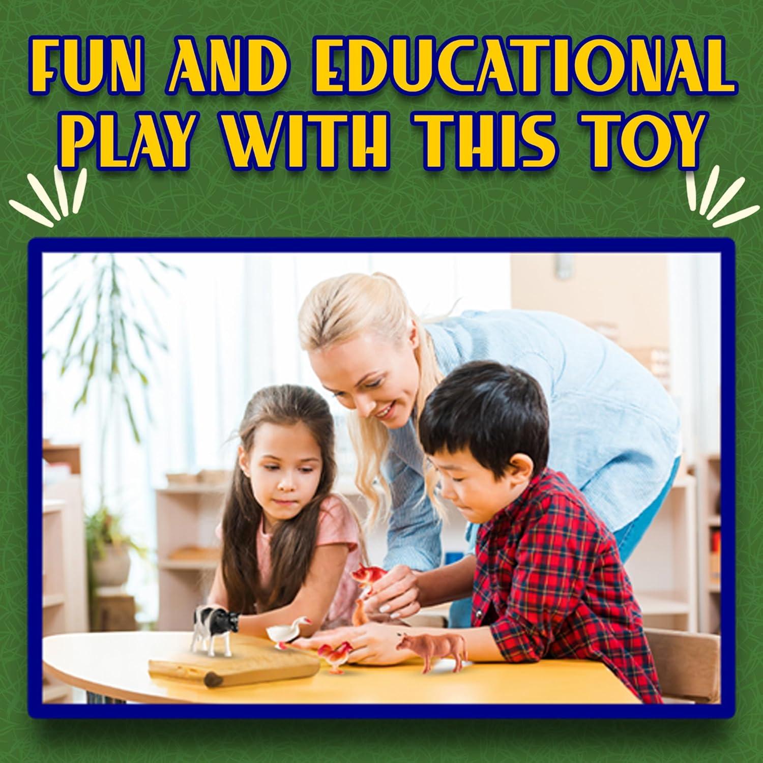 Juguetes de Animales de Granja Bedwina - 12 Figuras Realistas