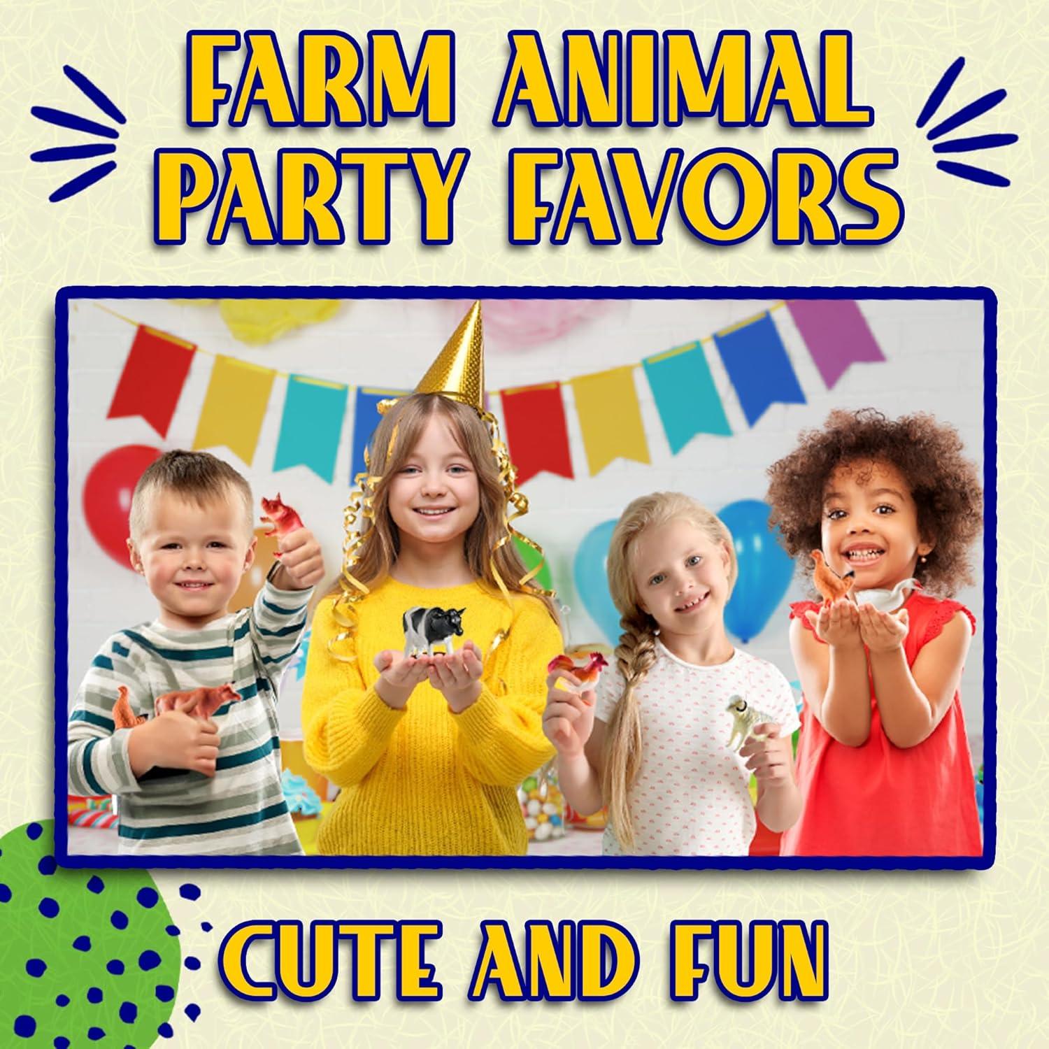 Juguetes de Animales de Granja Bedwina - 12 Figuras Realistas