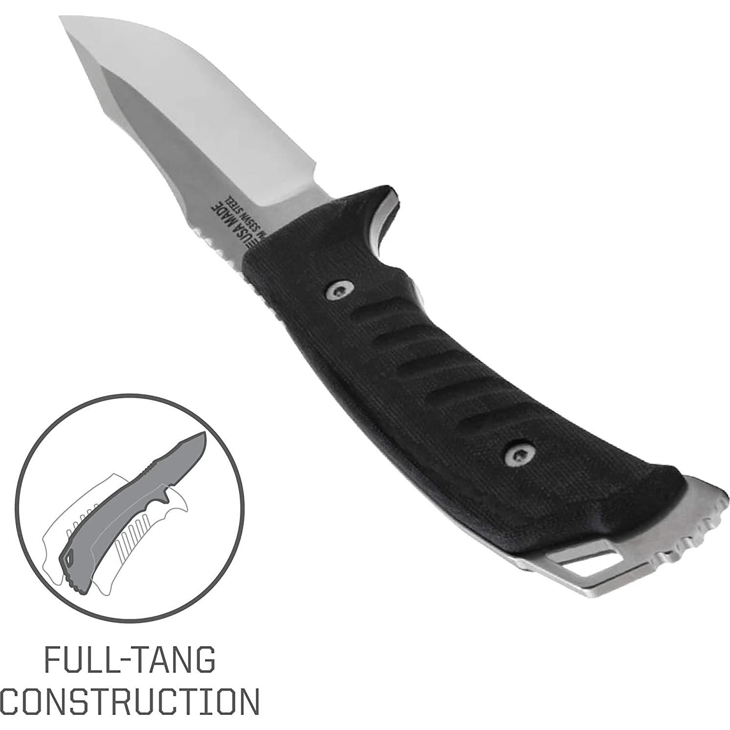 Cuchillo de hoja fija SOG Pillar - Acero S35VN 12.7 cm