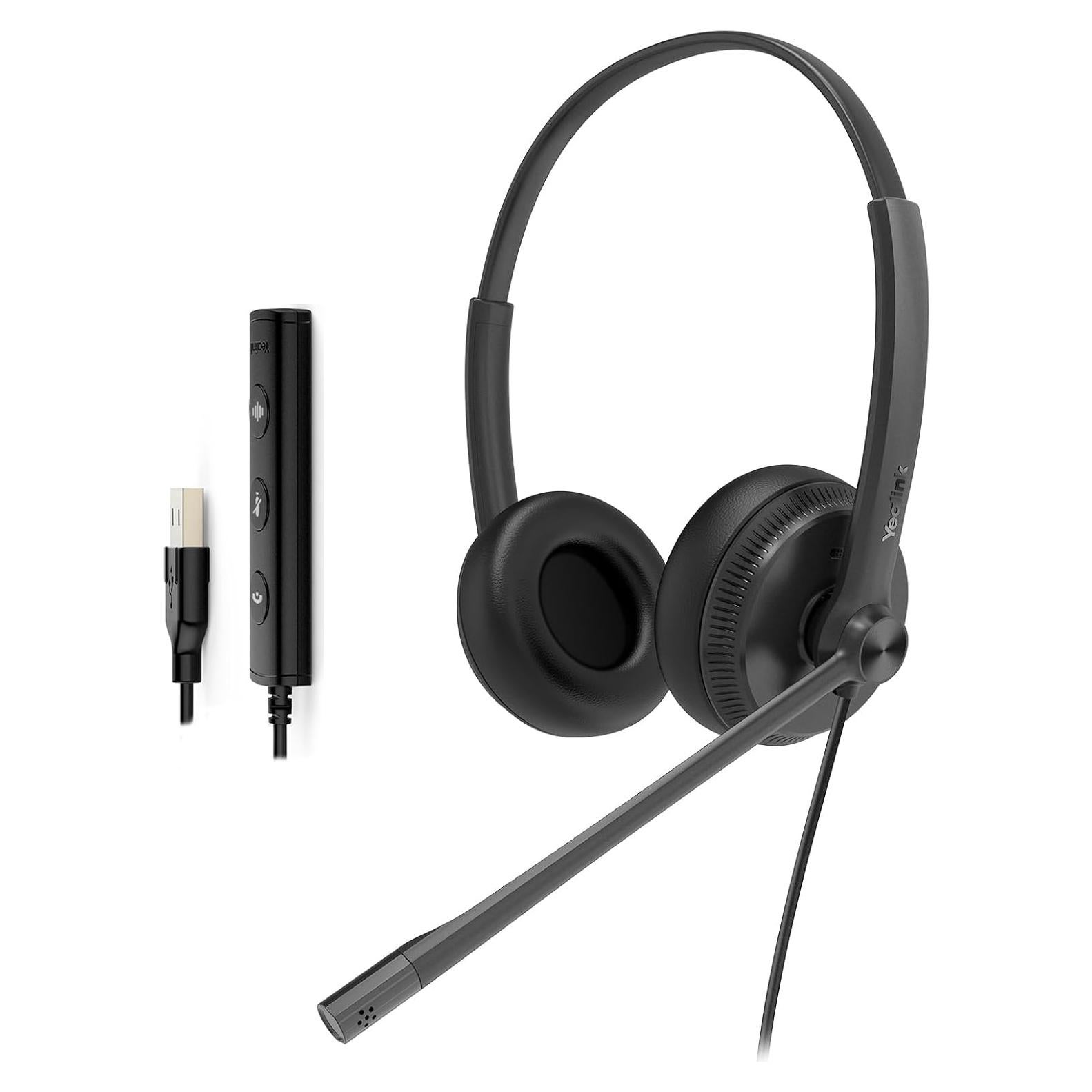 Auricular USB Yealink UH34 con Micrófono Cancelación Ruido