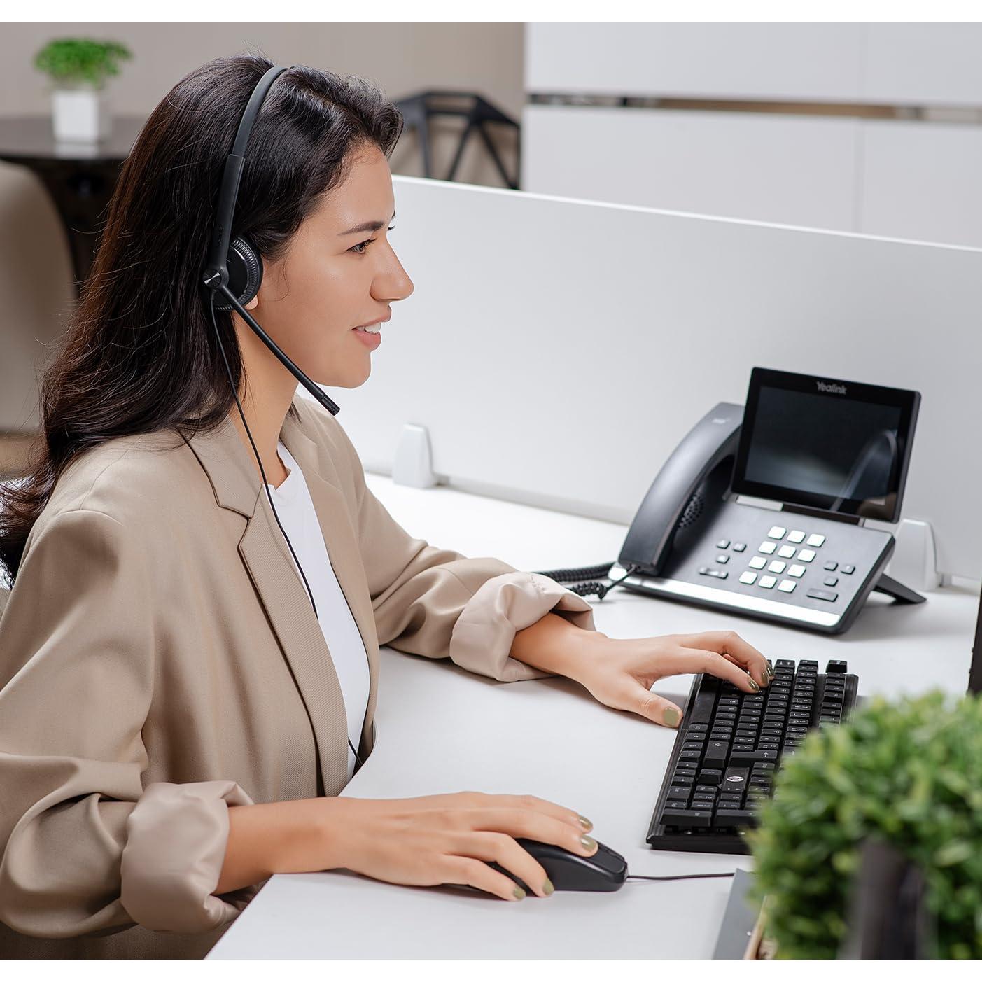 Auricular USB Yealink UH34 con Micrófono Cancelación Ruido