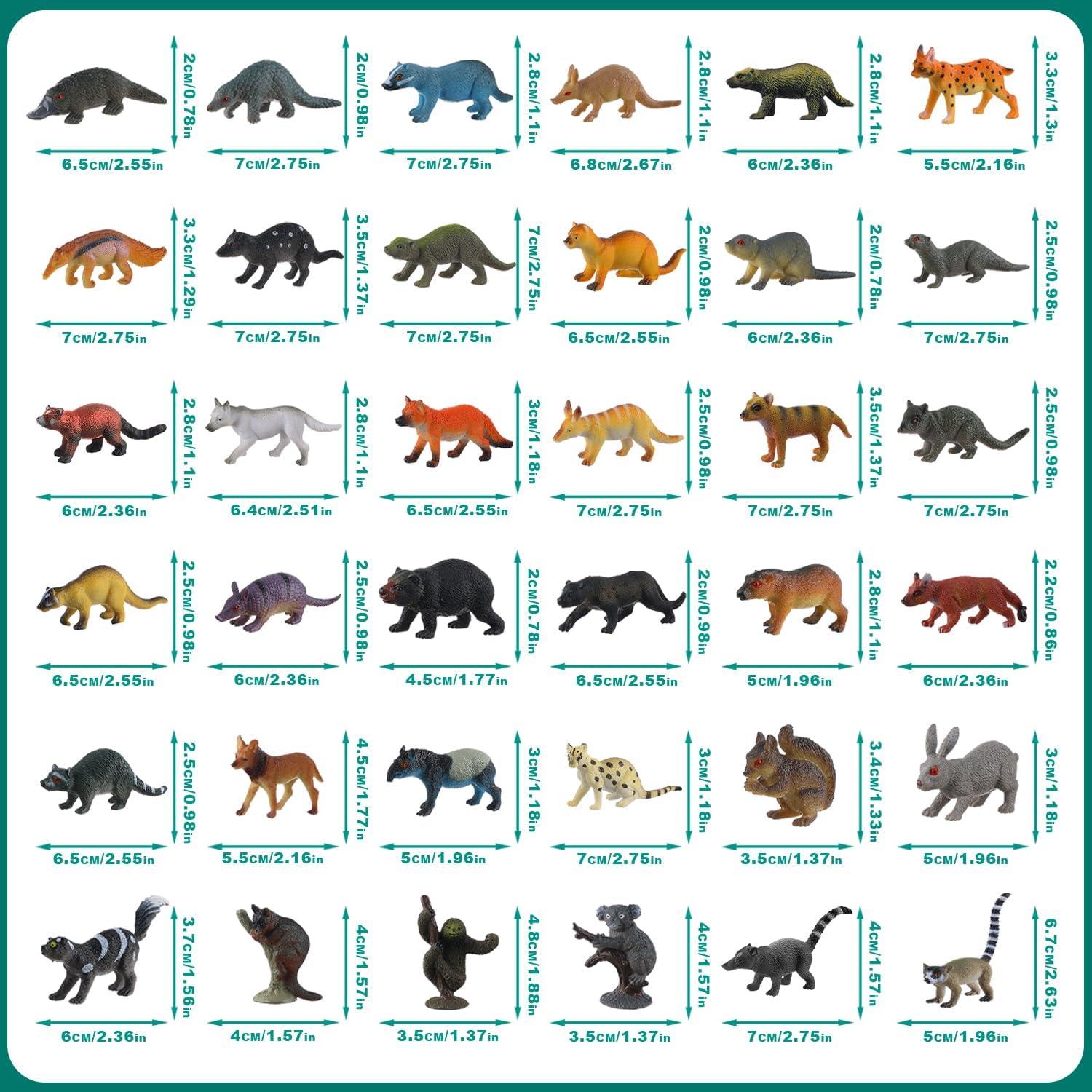 Juego de Figuras de Animales JOKFEICE 36 Piezas 0.31 kg