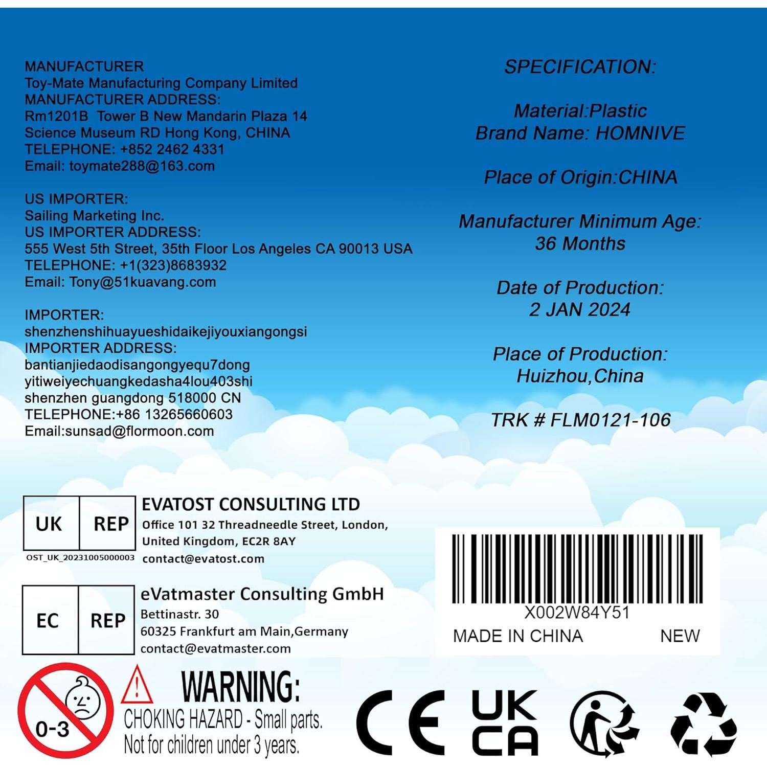 Juego de Figuras de Animales JOKFEICE 36 Piezas 0.31 kg