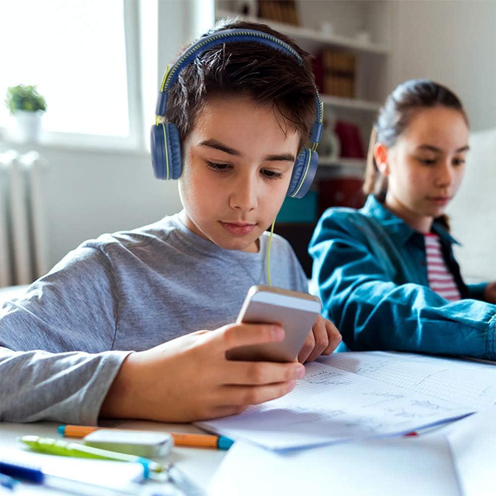 Auriculares On-Ear Plegables POWMEE M1 para Niños Azul