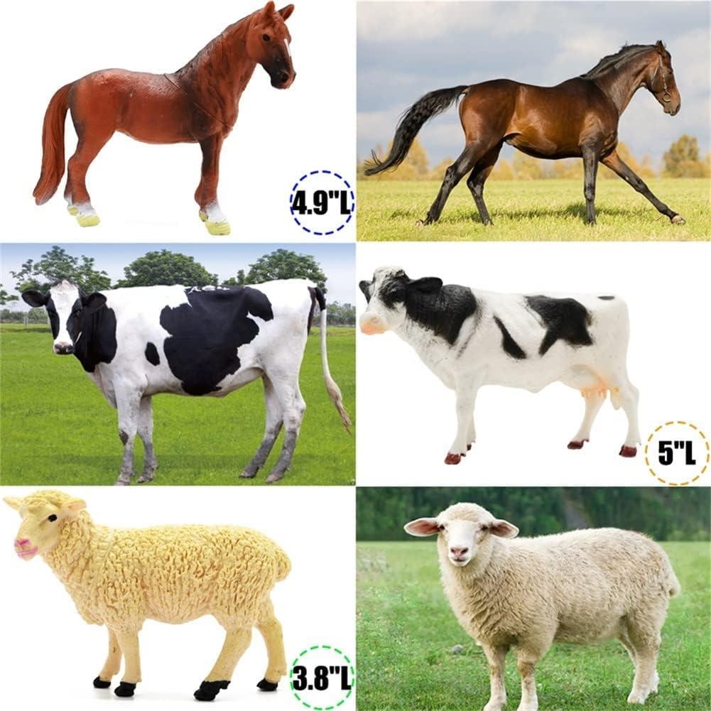 Figuritas de Animales de Granja BOLZRA 53 PCS Juguete Educativo
