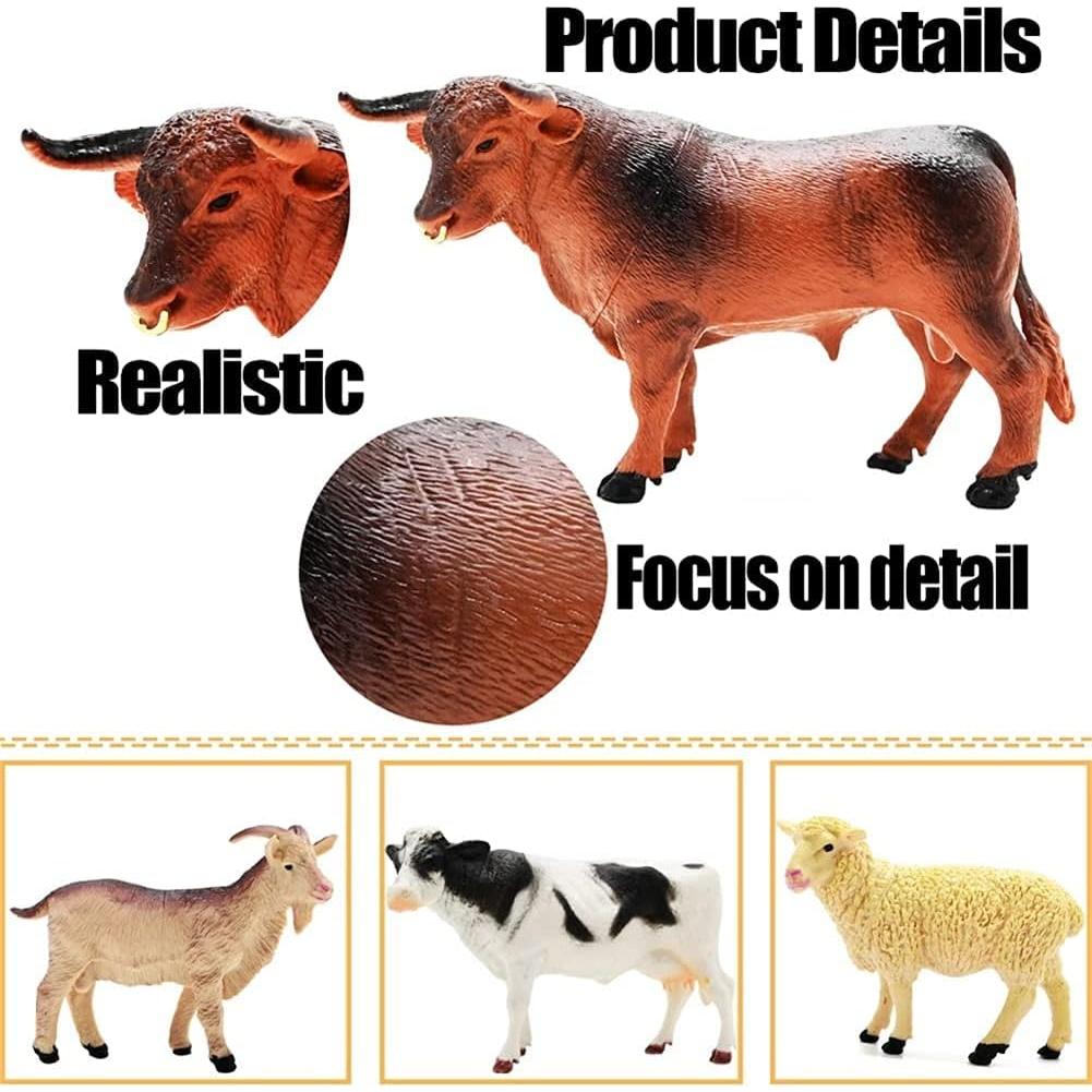 Figuritas de Animales de Granja BOLZRA 53 PCS Juguete Educativo